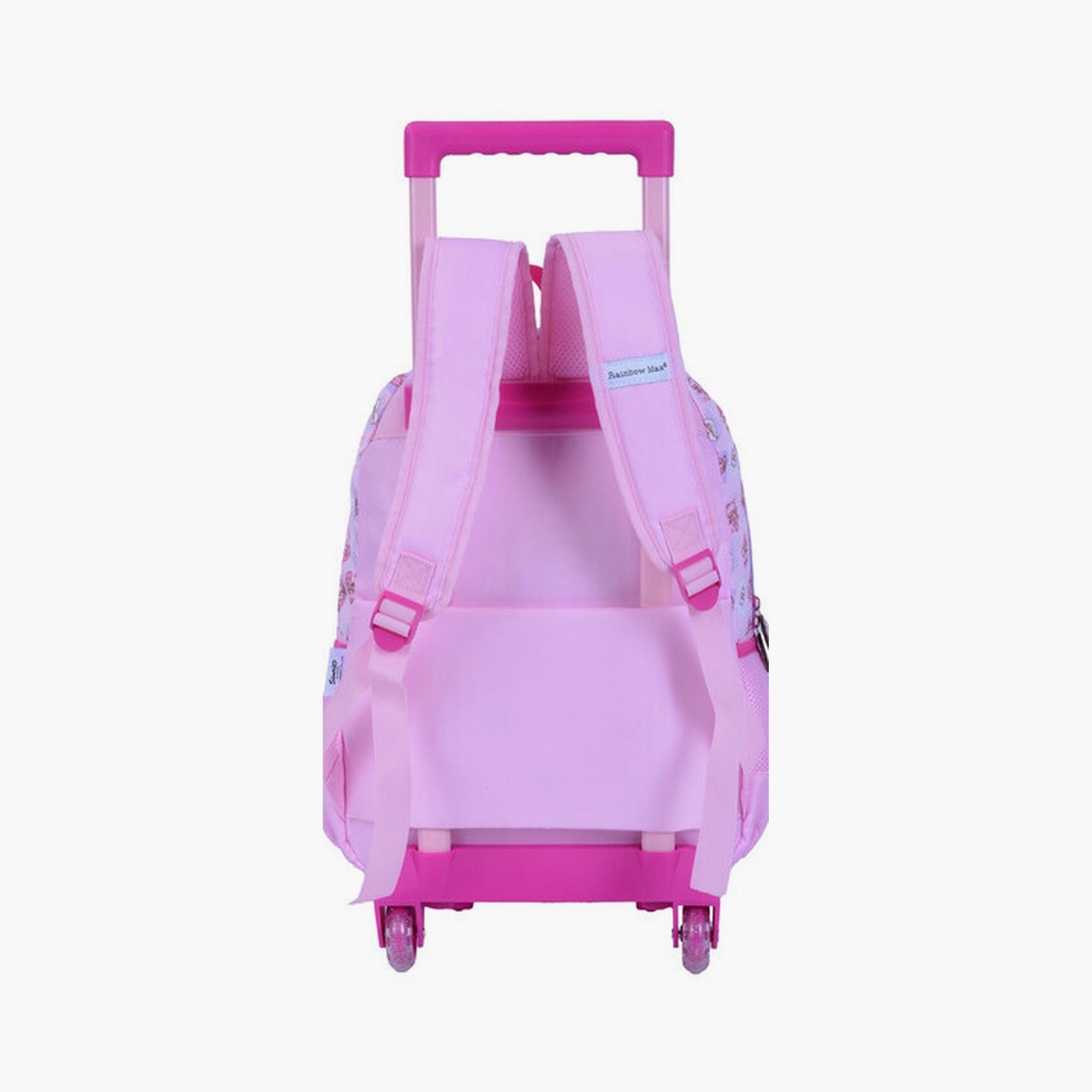 My Melody Trolley Bag with 2 Main Compartments & 3 Front Pockets - 16inch-school-bagsandbackpacks-trolleybags-image-3