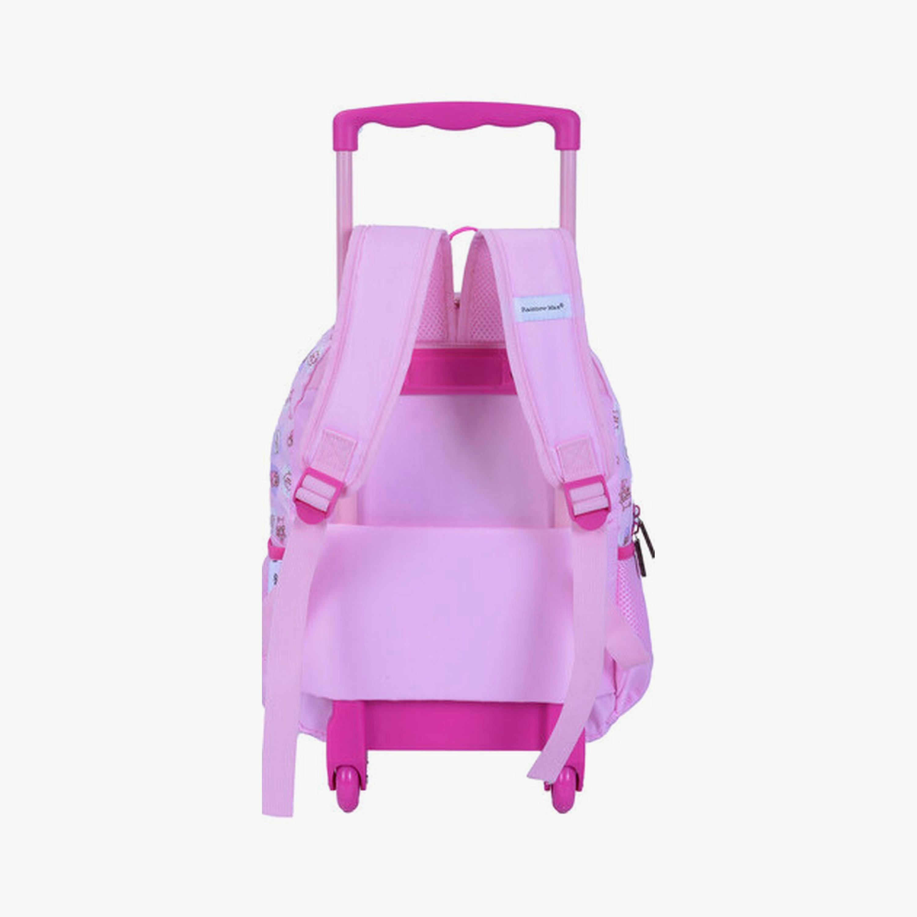 My Melody Trolley Bag with 2 Main Compartments & 3 Front Pockets - 13.5inch-school-bagsandbackpacks-trolleybags-image-3