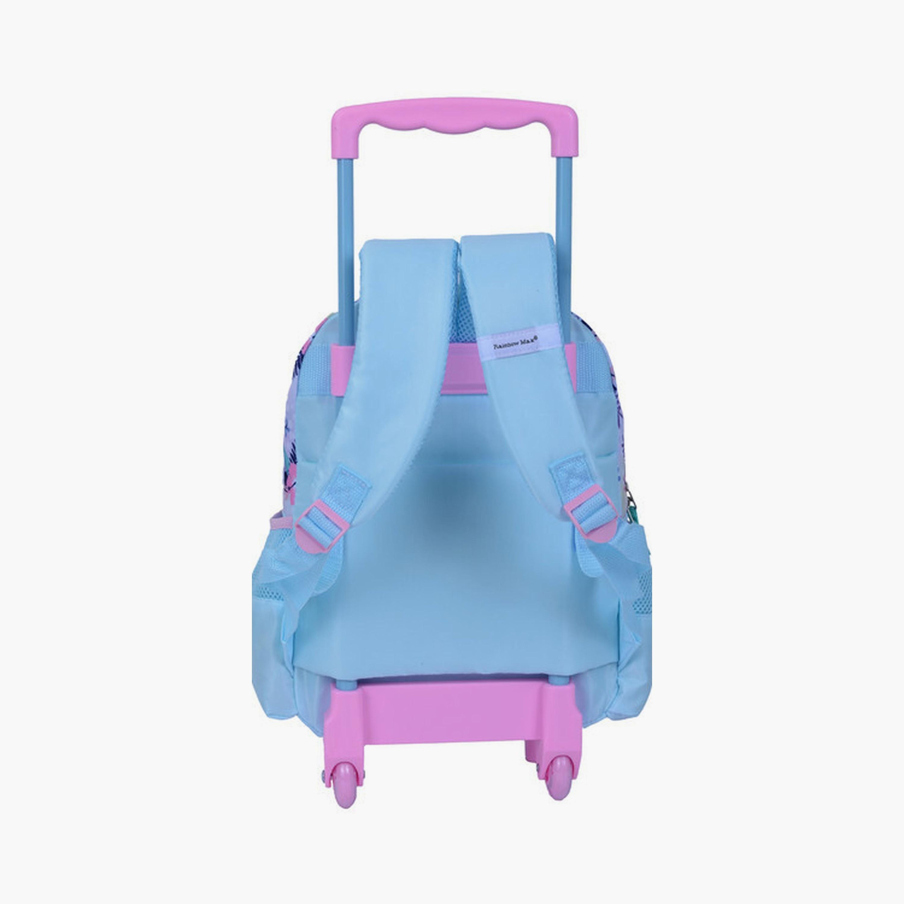 Stitch Trolley Bag with 2 Main Compartments & 2 Side Pockets - 13.5inch-school-bagsandbackpacks-trolleybags-image-3
