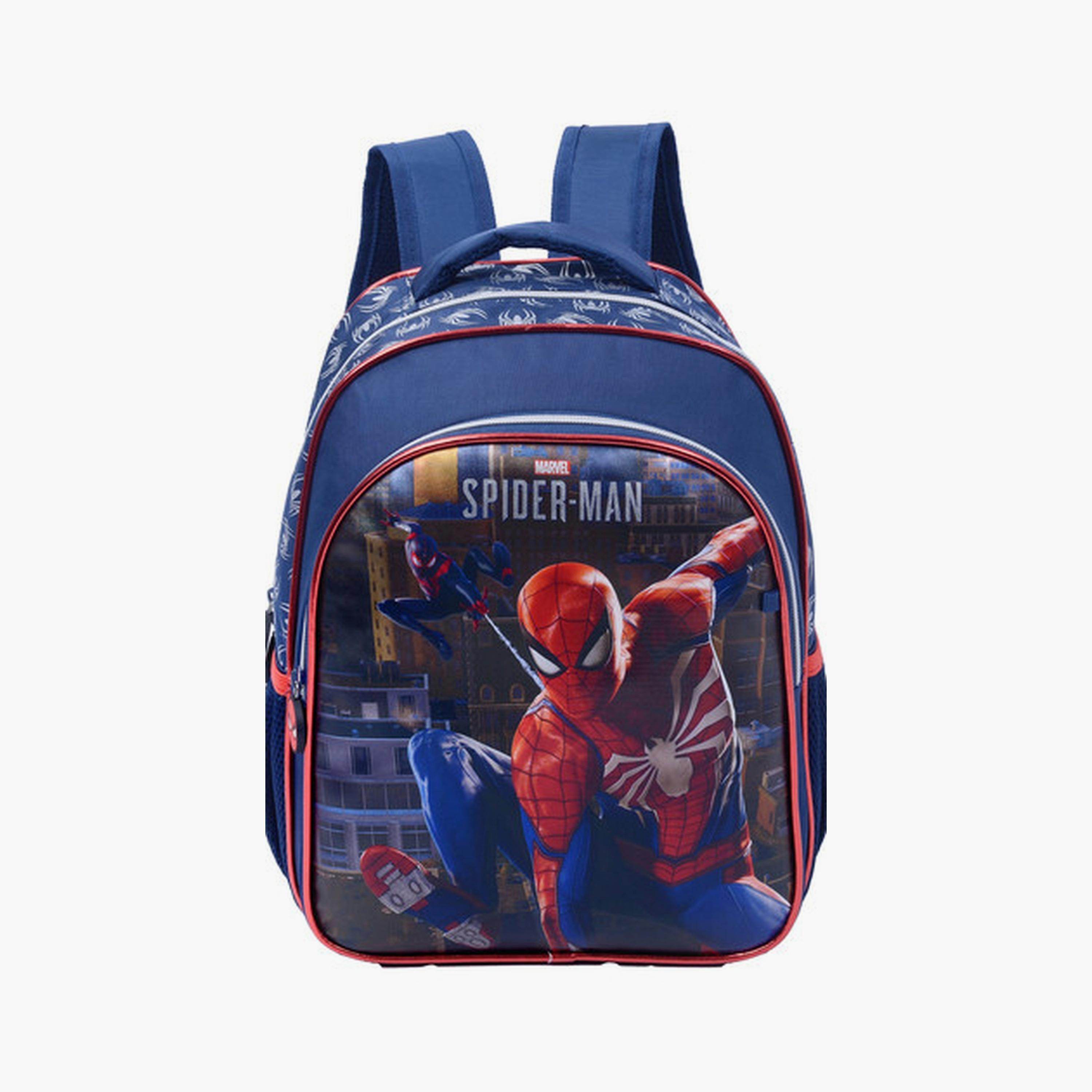 Spiderman Backpack with 2 Compartments & 2 Side Pockets - 13.5inch-school-bagsandbackpacks-backpacks-image-1