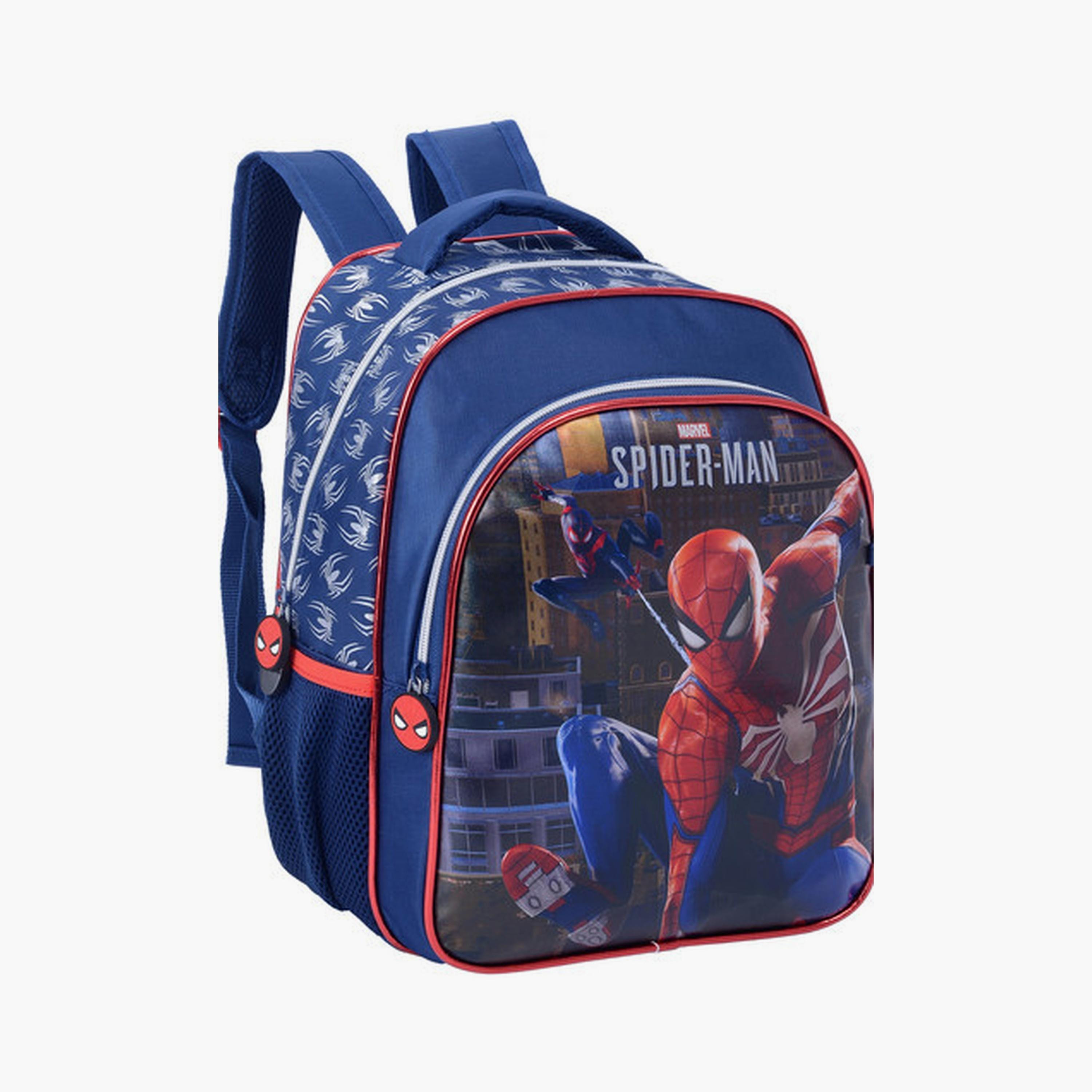 Spiderman Backpack with 2 Compartments & 2 Side Pockets - 13.5inch-school-bagsandbackpacks-backpacks-image-3