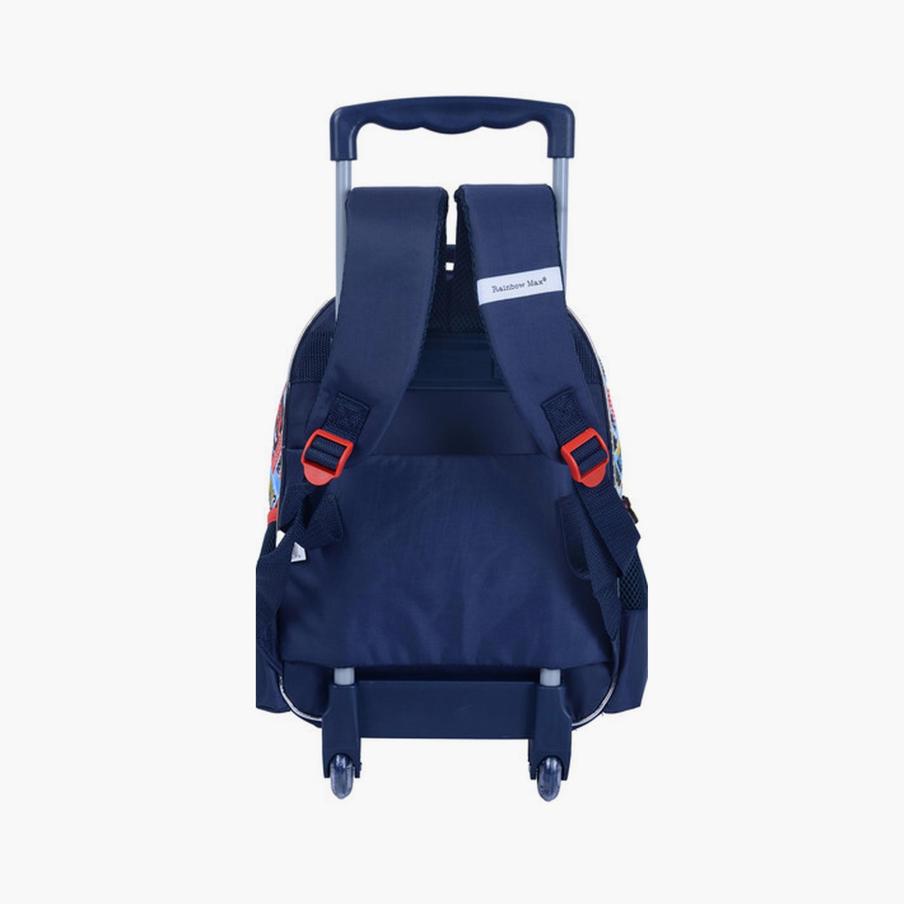Cars Trolley Bag with 2 Main Compartments & 2 Side Pockets - 16inch-school-bagsandbackpacks-trolleybags-image-3