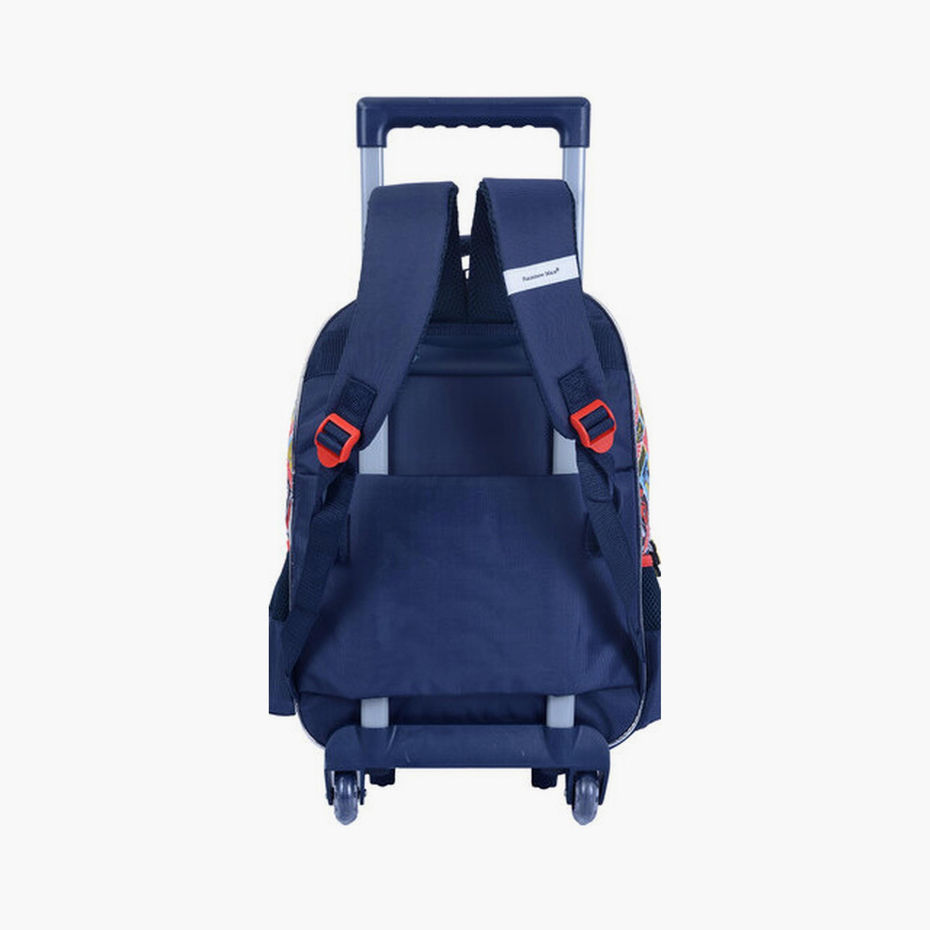 Cars Trolley Bag with 2 Main Compartments & 2 Side Pockets - 13.5inch-school-bagsandbackpacks-trolleybags-image-3