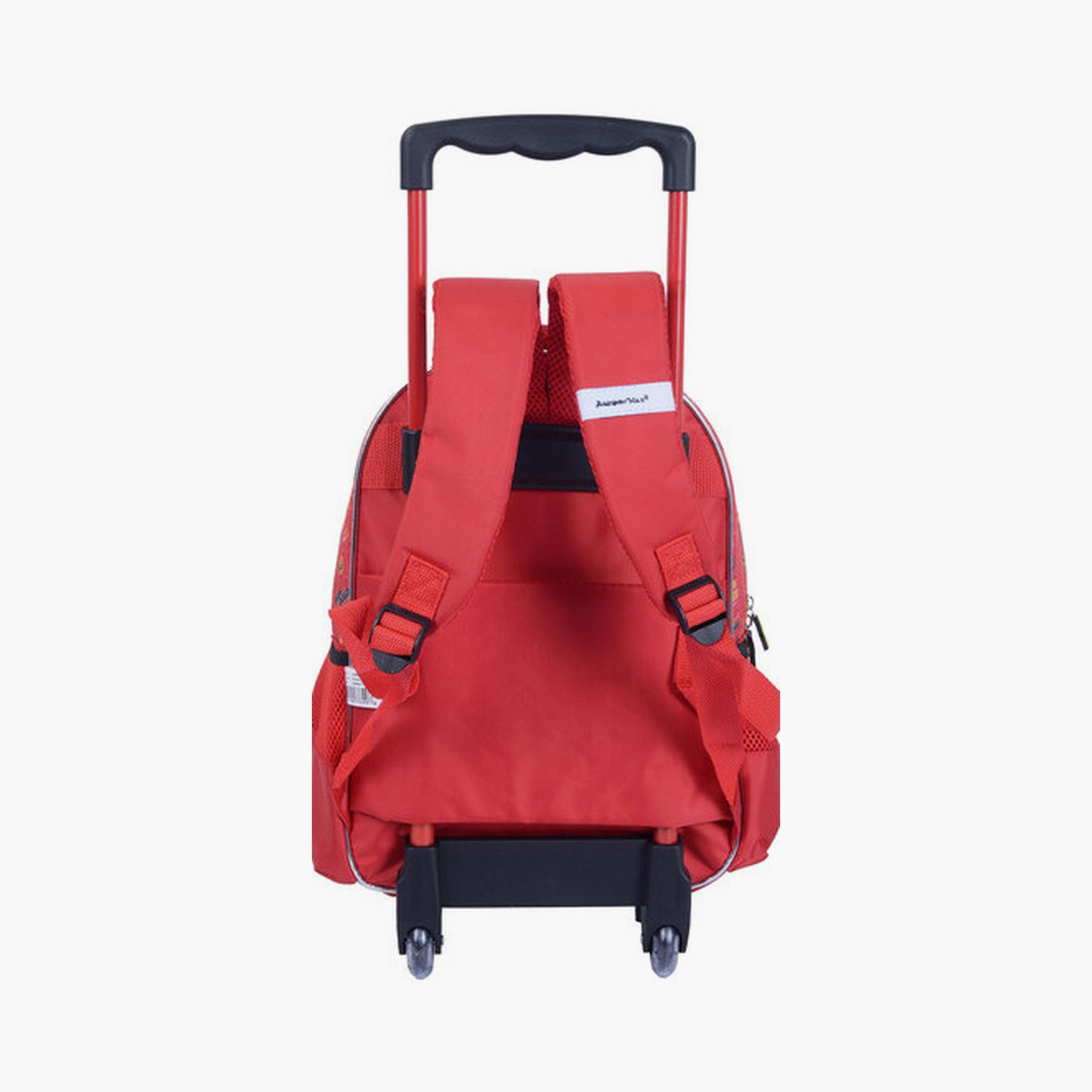 Cars Trolley Bag with 2 Main Compartments & 2 Front Pockets - 13.5inch-school-bagsandbackpacks-trolleybags-image-3