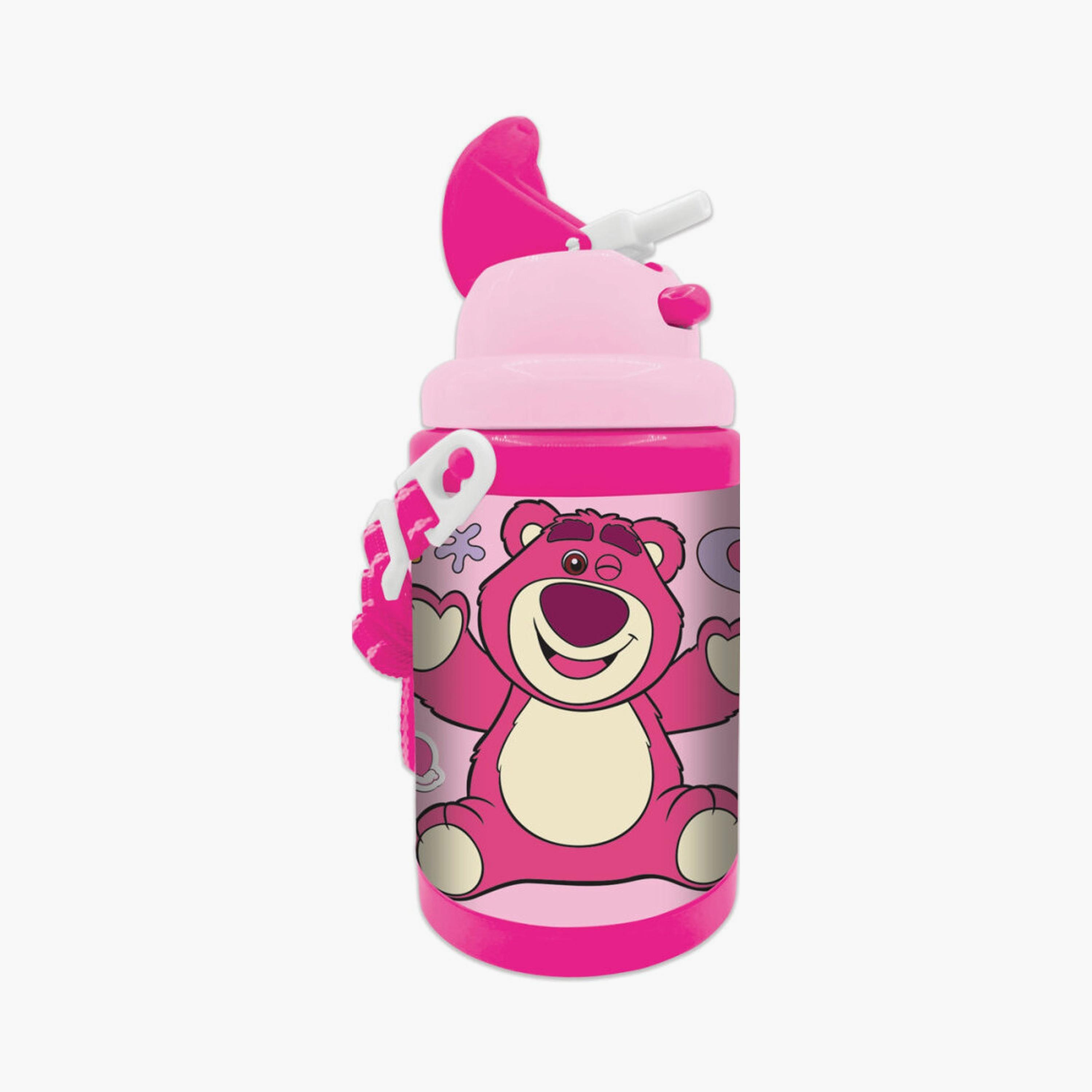 Lotso Printed School Water Bottle - 460ml - Pink-school-waterbottles-image-1
