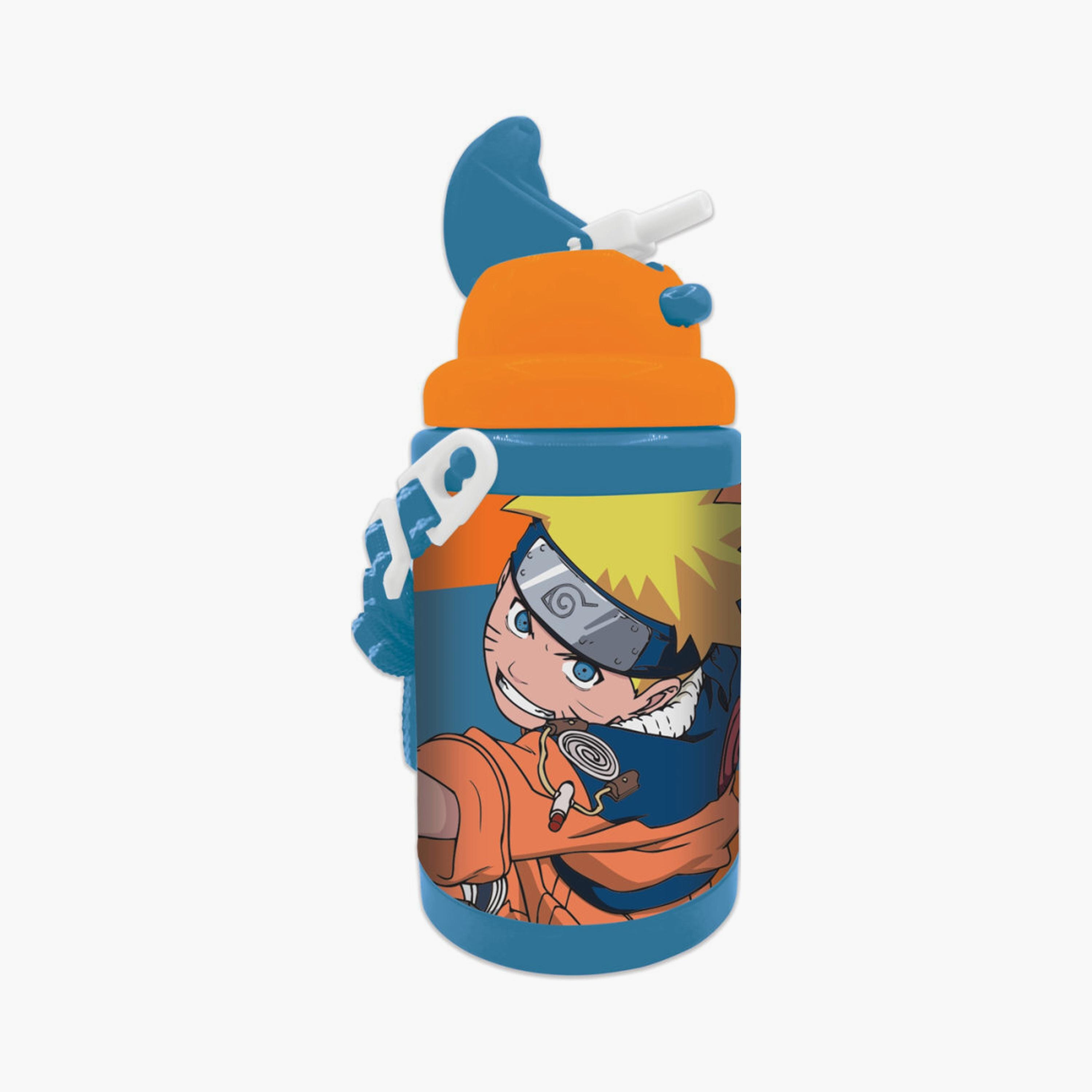 Naruto Printed School Water Bottle - 460ml - Blue-school-waterbottles-image-1