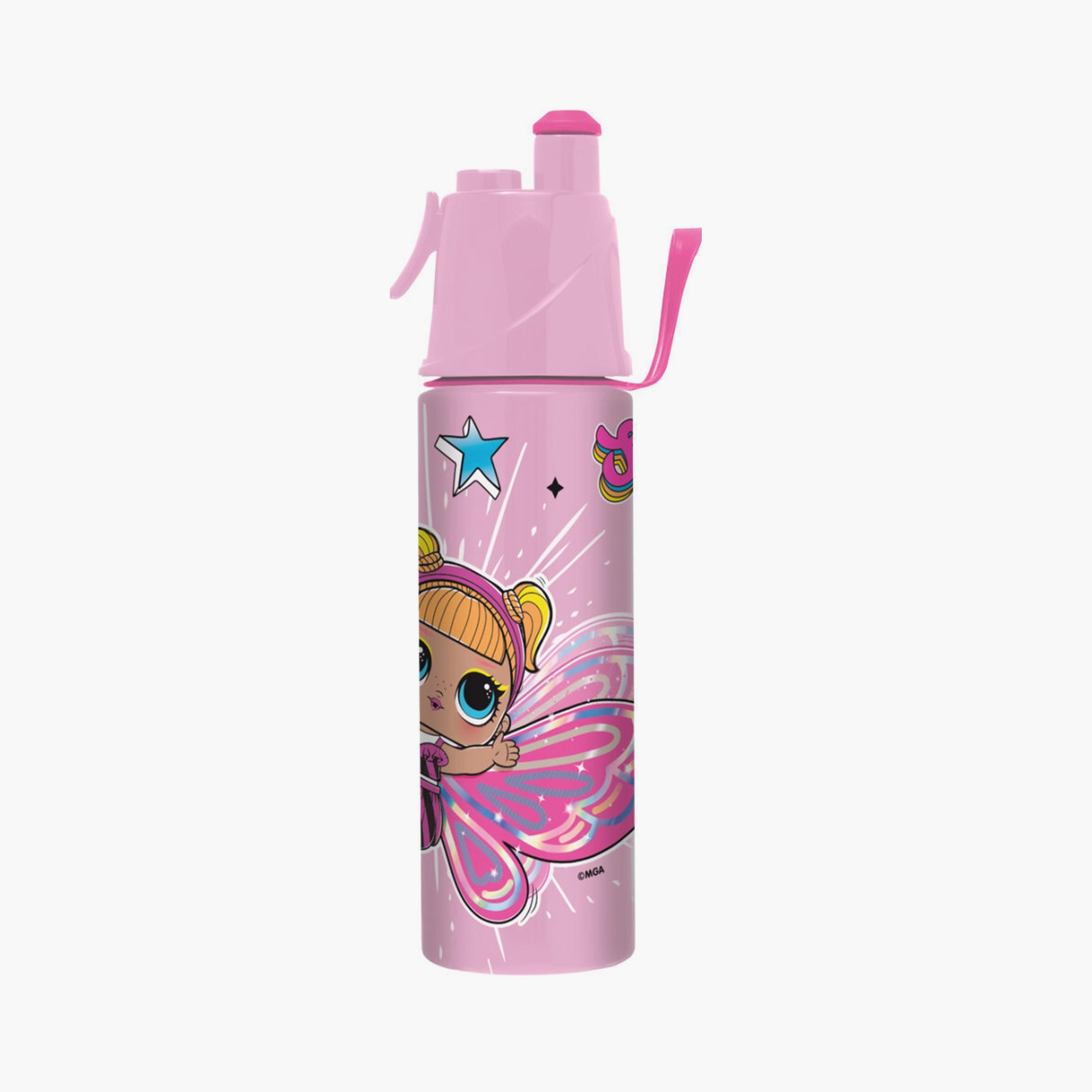 Manchester City Printed School Water Bottle - Pink - Flutter Queen - Pink-school-waterbottles-image-1