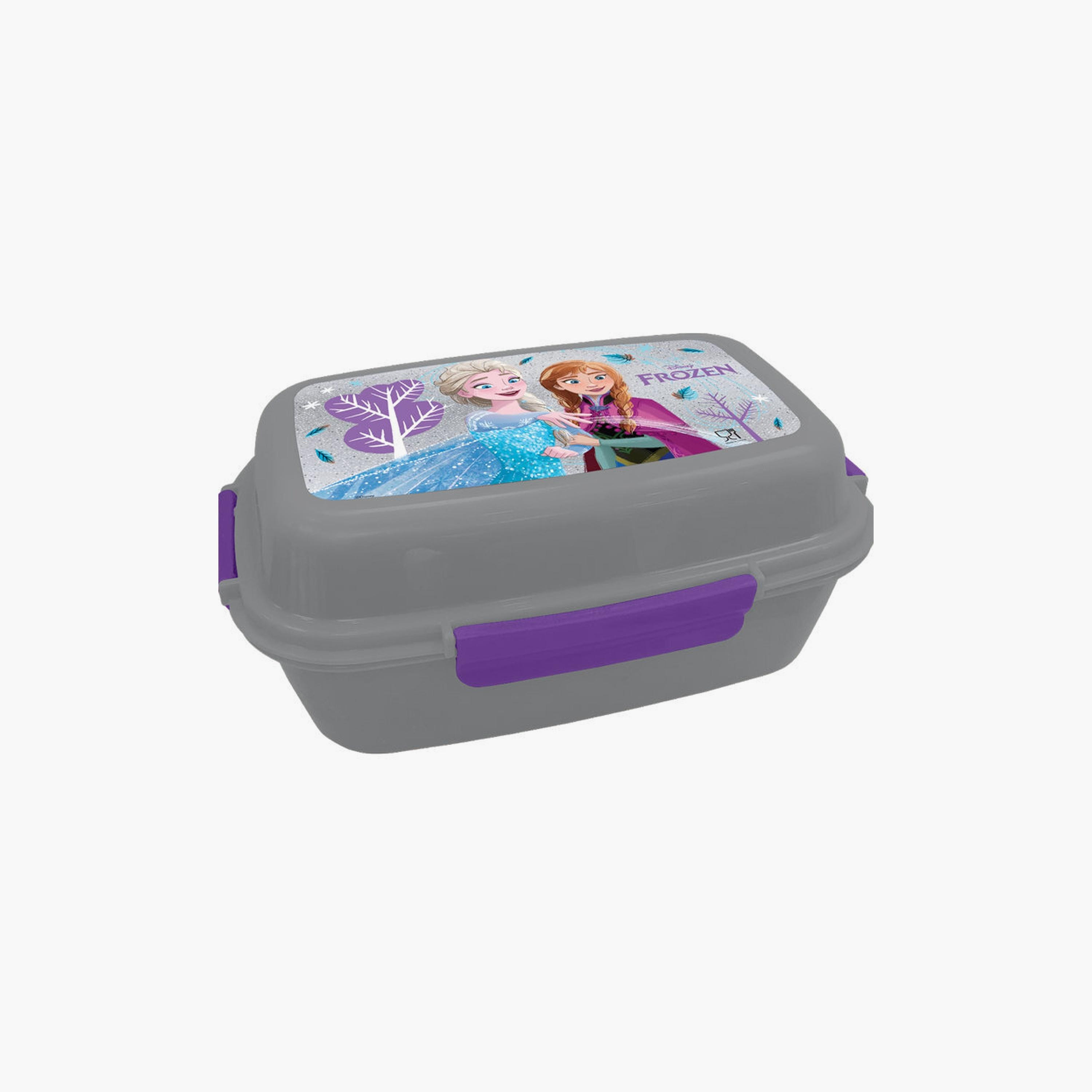 Disney Printed Lunch Box with 4 Trays - Princess - Grey-school-lunchessentials-lunchboxes-image-1