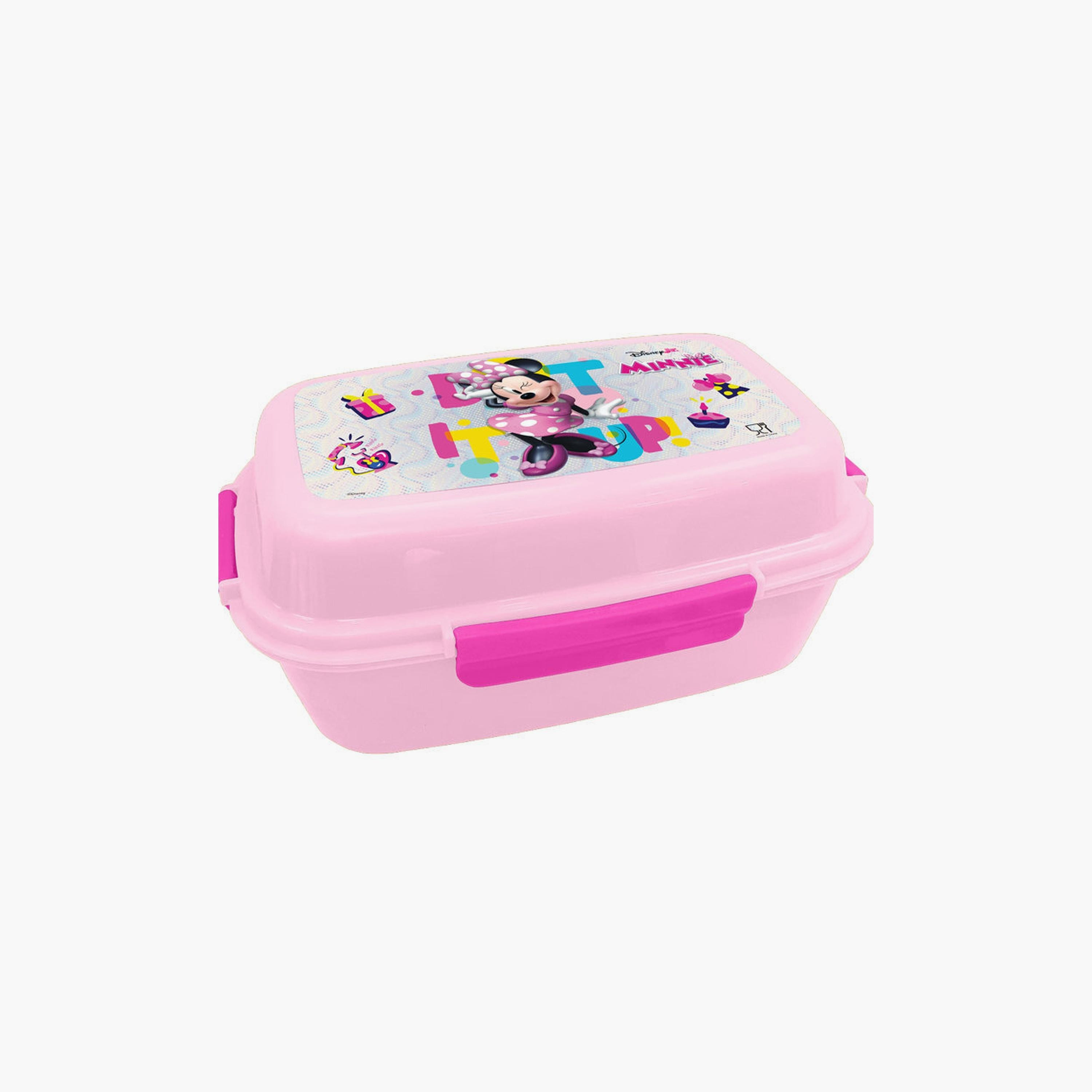 Disney Printed Lunch Box with 4 Trays - Minnie - Pink-school-lunchessentials-lunchboxes-image-1