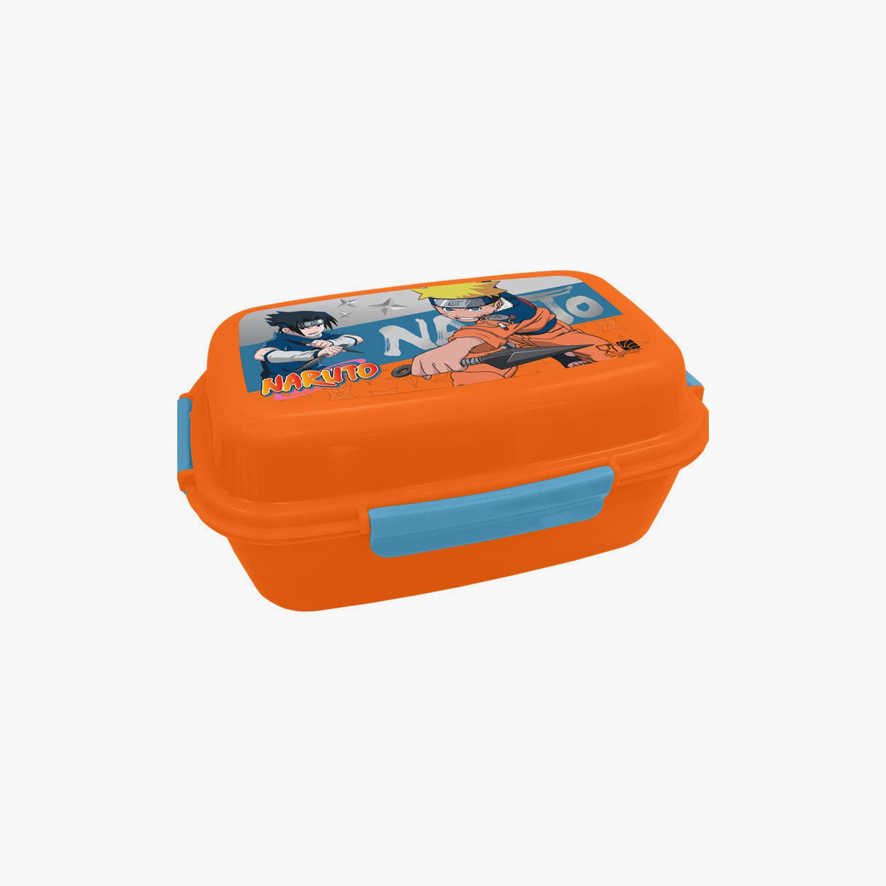 Naruto Printed Lunch Box with 4 Trays - Orange-school-lunchessentials-lunchboxes-image-1