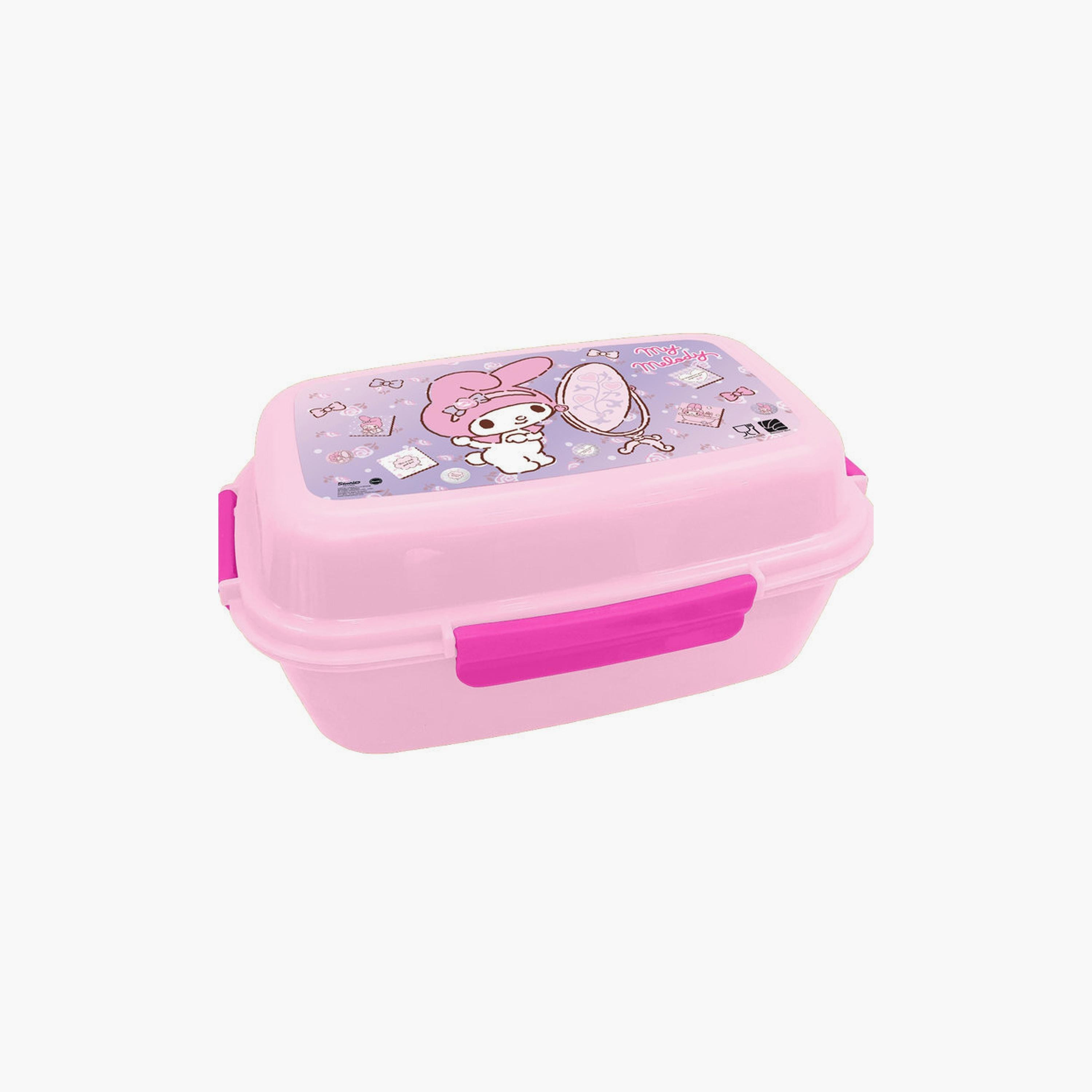 My Melody Printed Lunch Box with 4 Trays - Pink-school-lunchessentials-lunchboxes-image-1