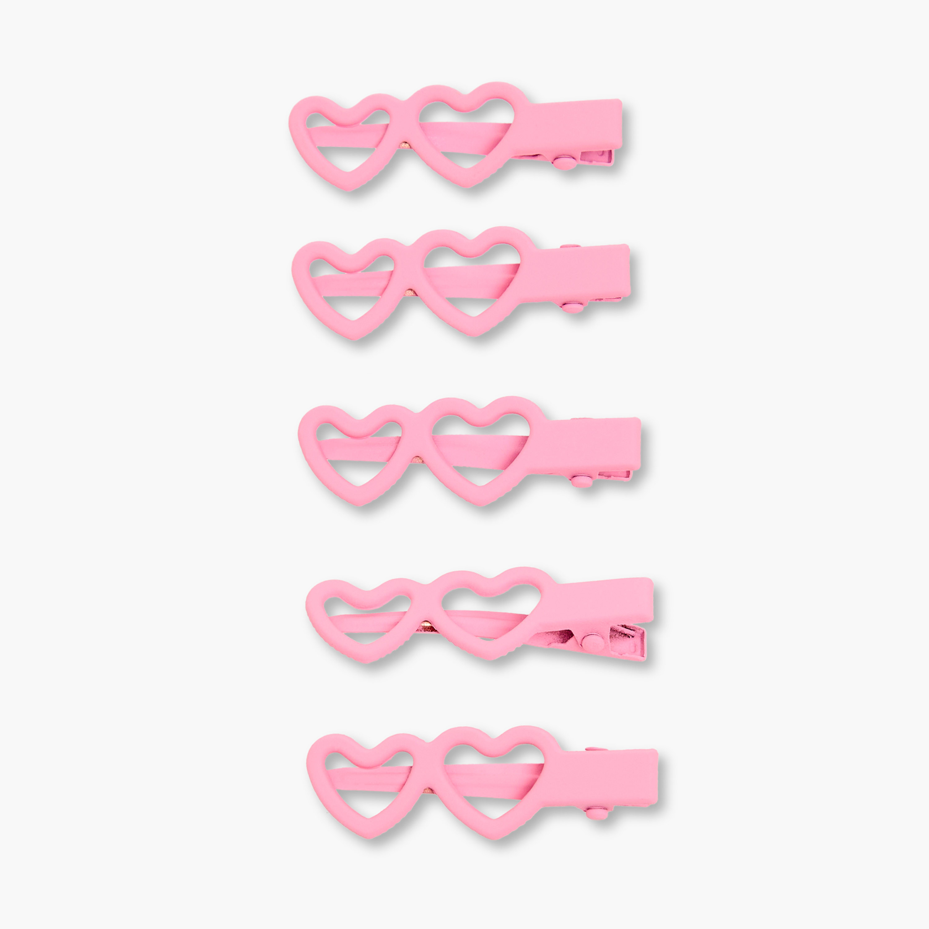 مشبك شعر بتزيينات قلوب للبنات من تشارمز - طقم من 5 قطع-girls-accessories-hairaccessories-image-2
