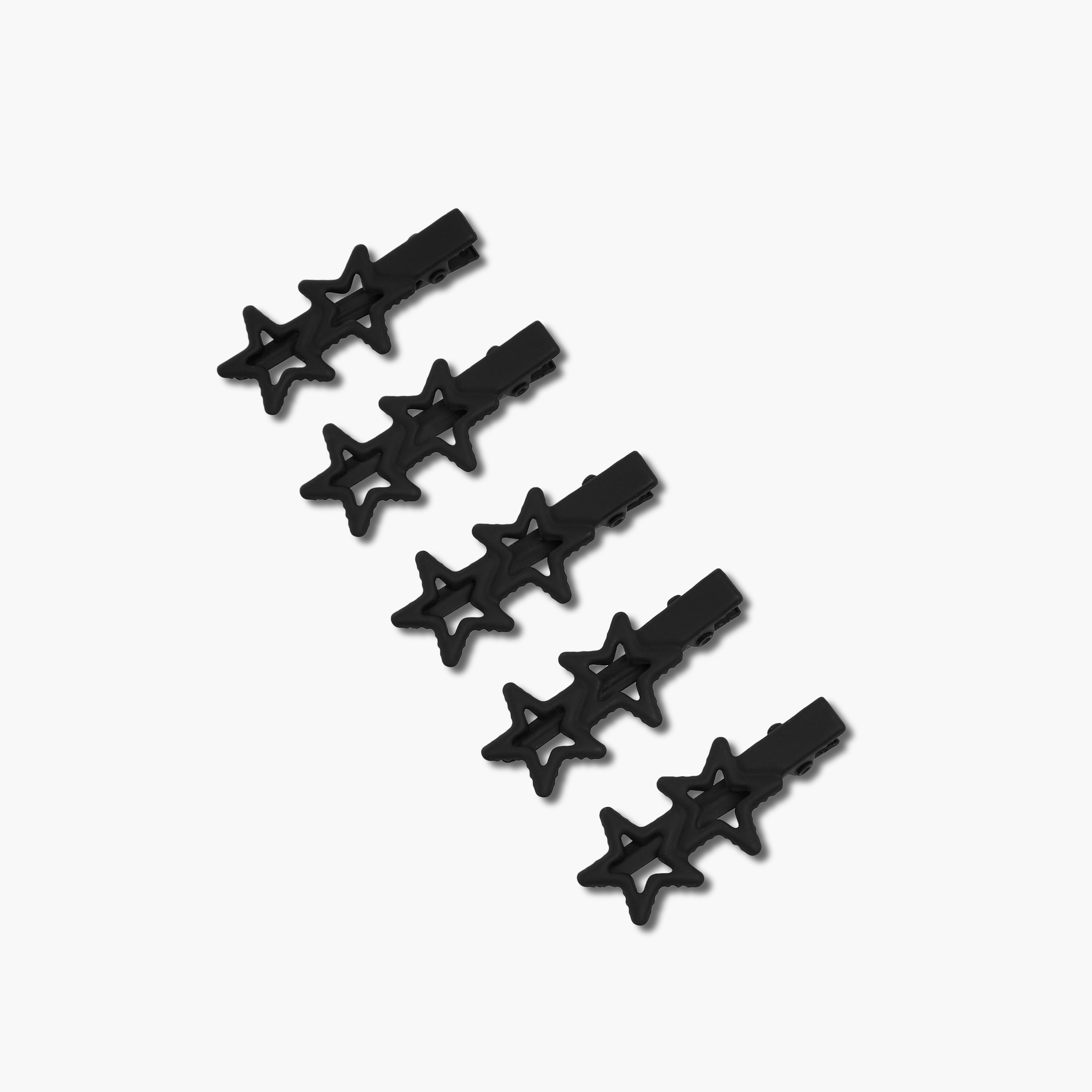 Charmz Girls Hair Clip with Star Accent - Plastic - Set of 5-girls-accessories-hairaccessories-image-4