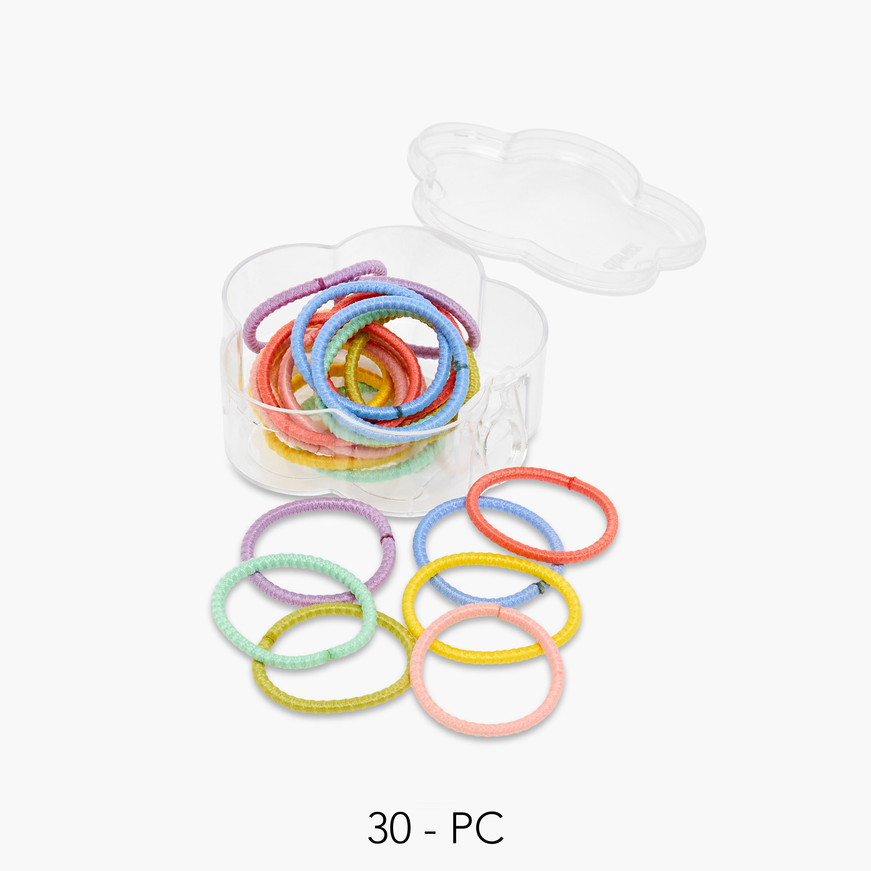 Charmz Girls Hair Tie - Plastic - Set of 30-girls-accessories-hairaccessories-image-1
