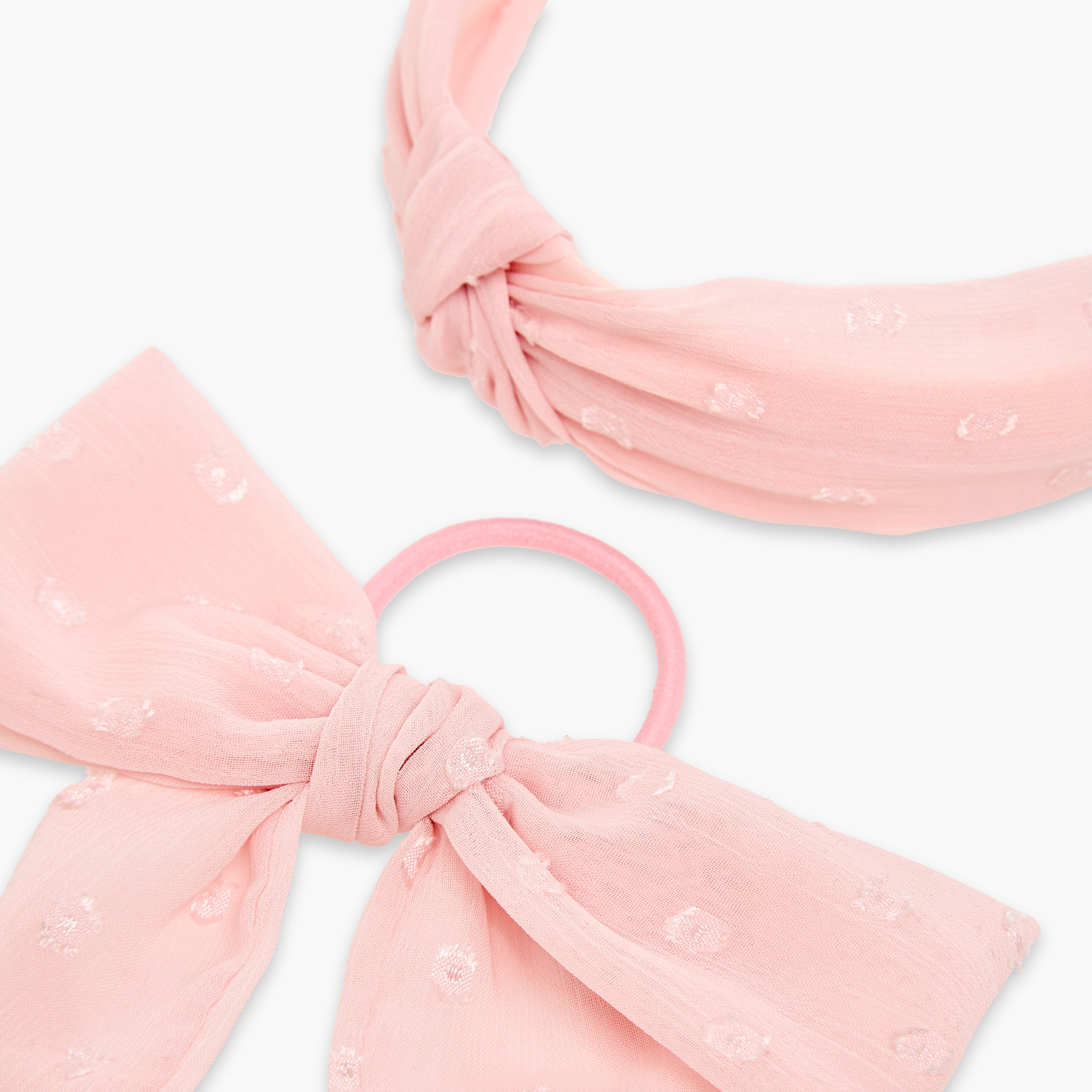 شريطة وربطة شعر بارزة الملمس للفتيات من تشارمز - طقم من قطعتين-girls-accessories-hairaccessories-image-8