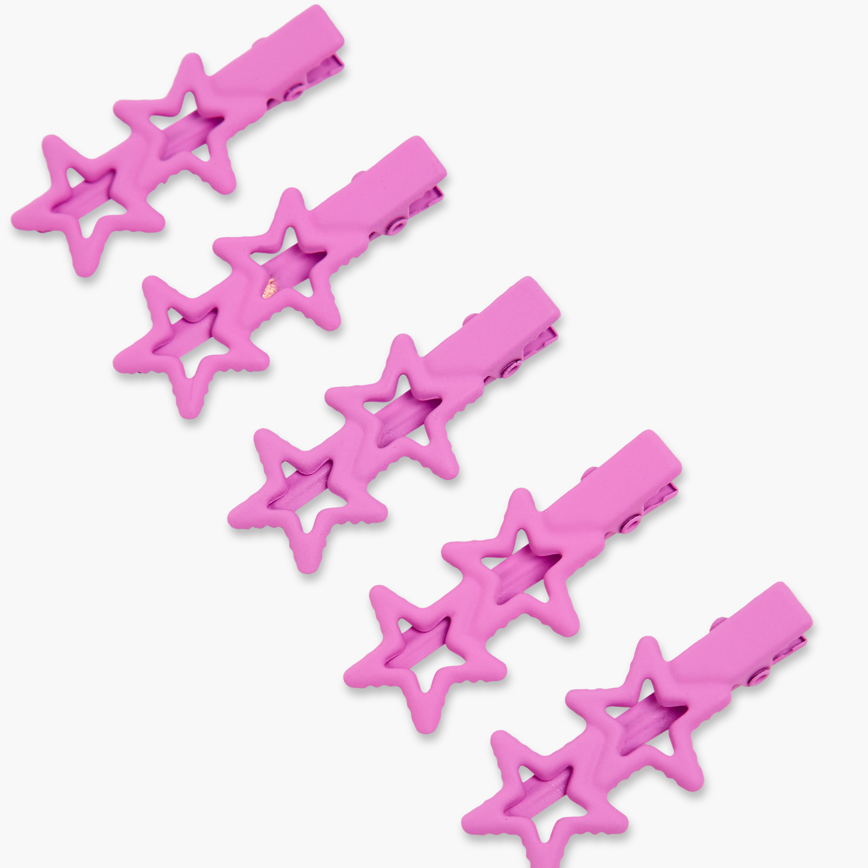 Charmz Girls Hair Clip with Star Accent - Plastic - Set of 5-girls-accessories-hairaccessories-image-3