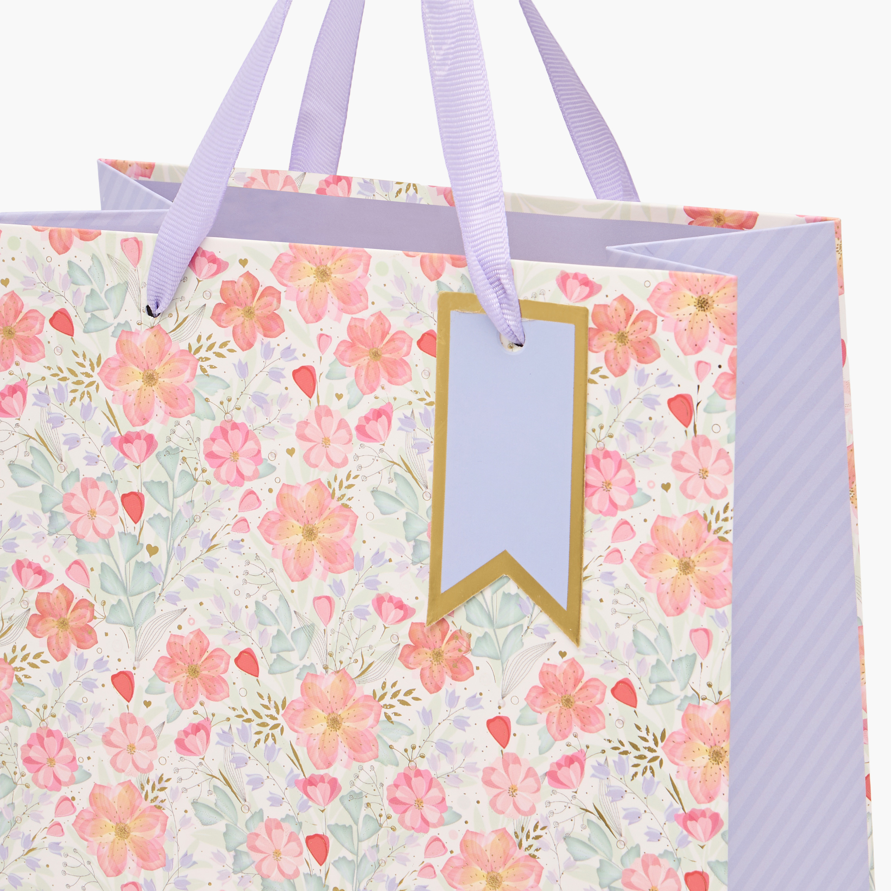 شنطة هدايا ورق بطبعات زهرية - متوسطة-household-giftingaccessories-giftings-image-3