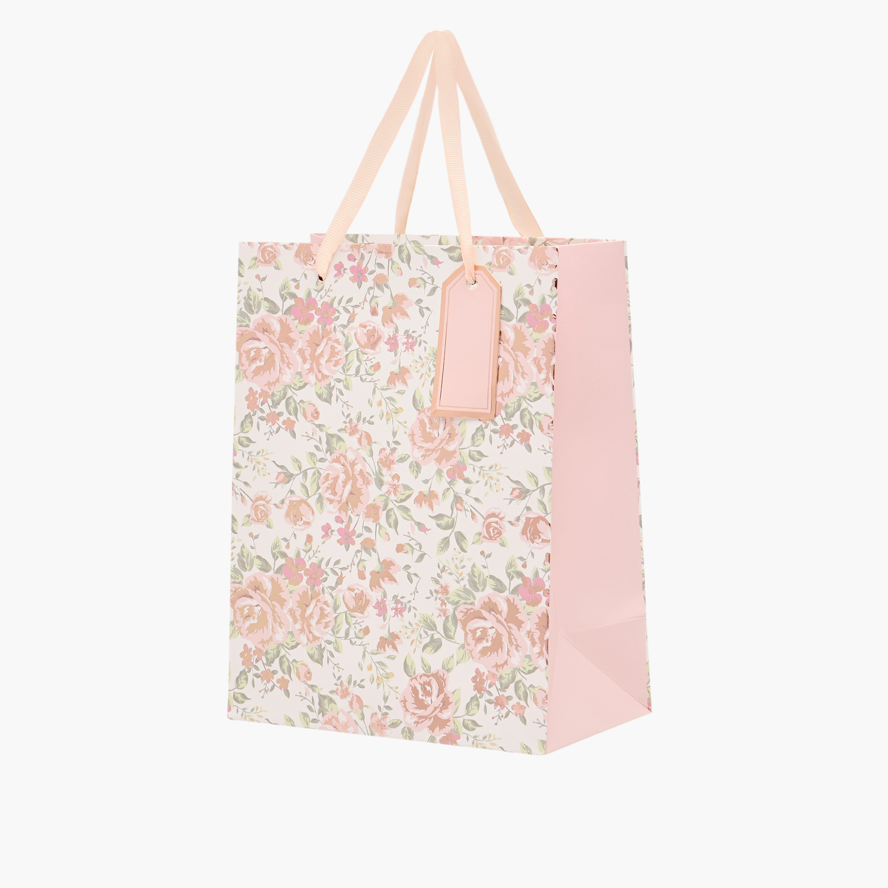 Floral Print Paper Gift Bag - Medium-household-giftingaccessories-giftings-image-2