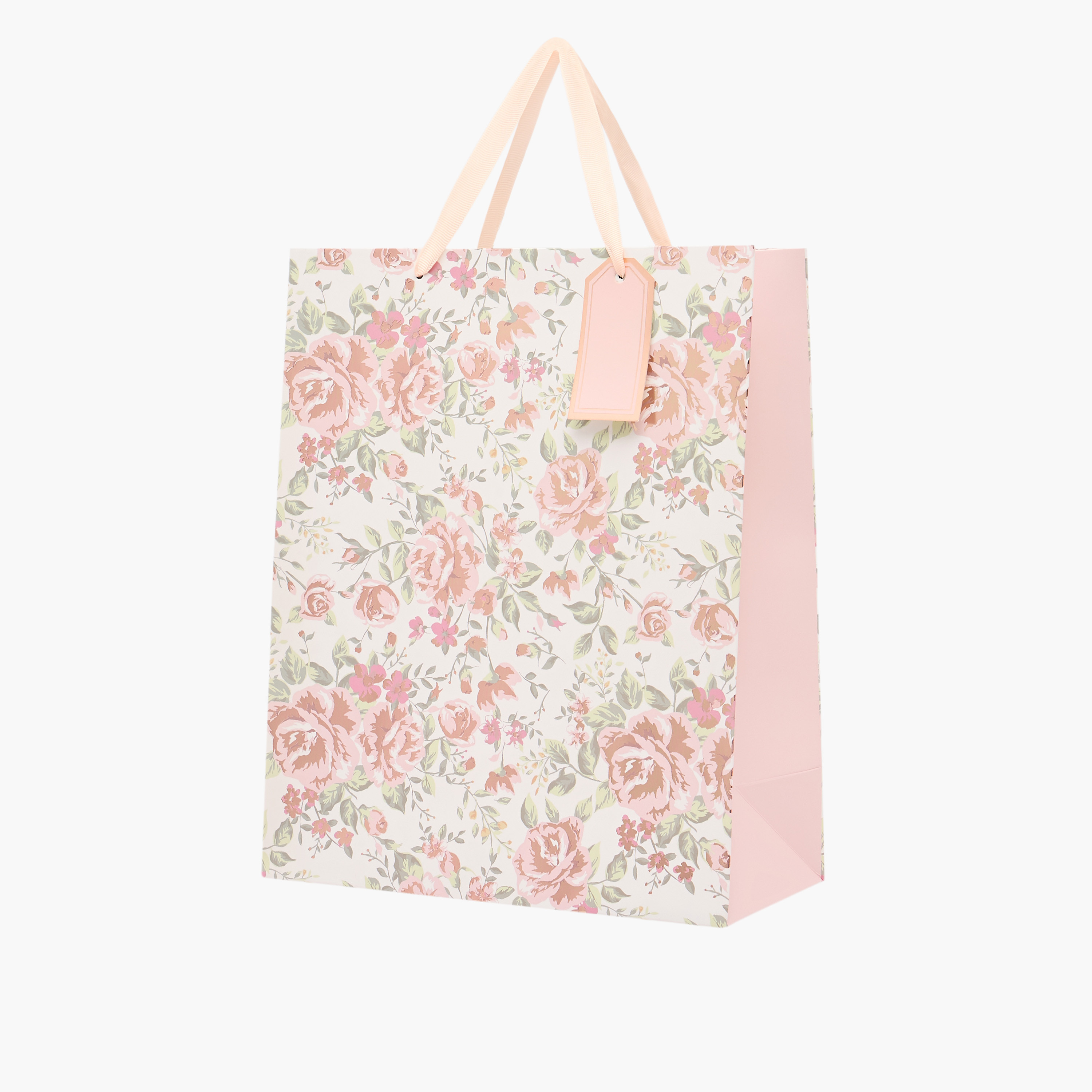 Floral Print Paper Gift Bag - Large-household-giftingaccessories-giftings-image-2