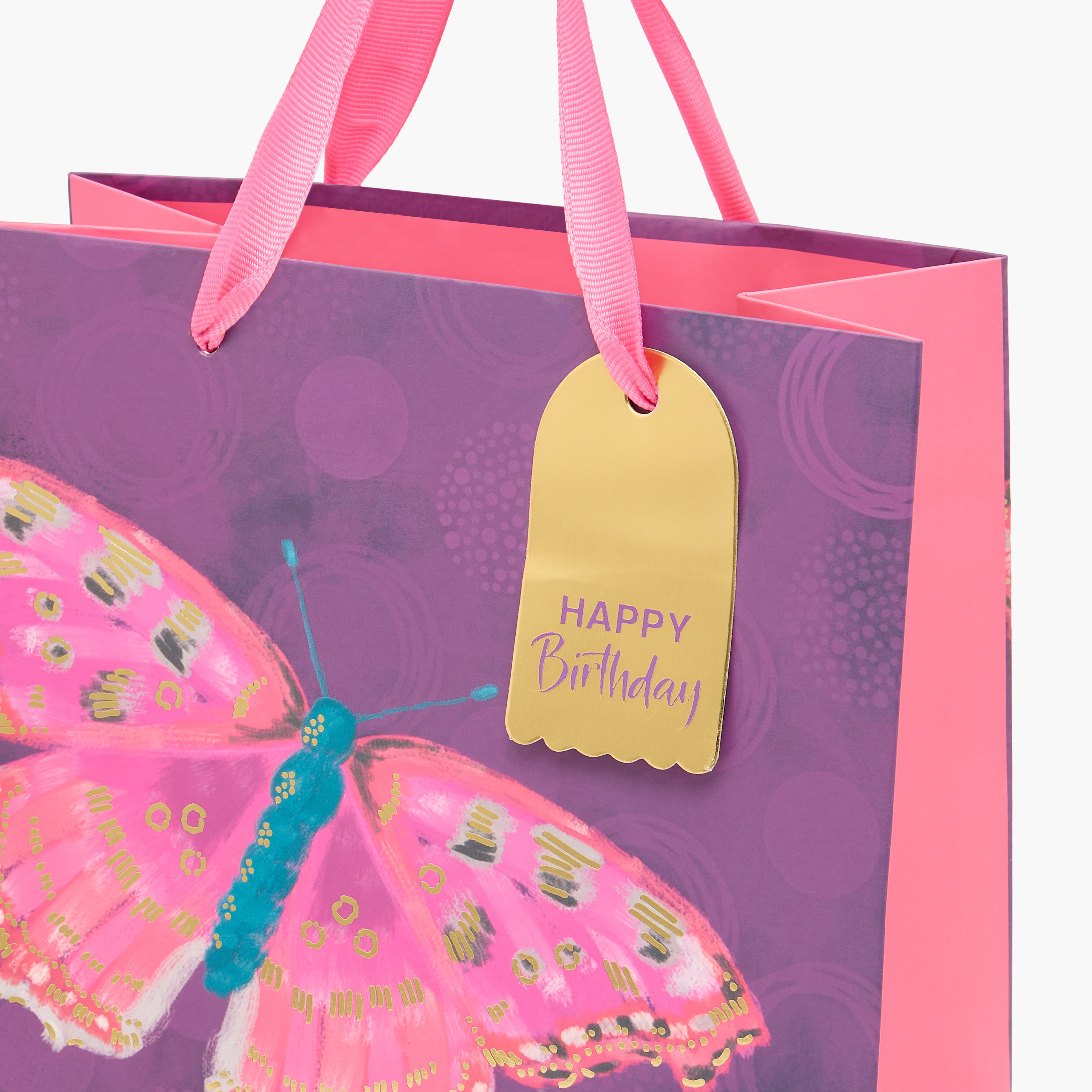 Butterfly Print Paper Gift Bag - Medium-household-giftingaccessories-giftings-image-3