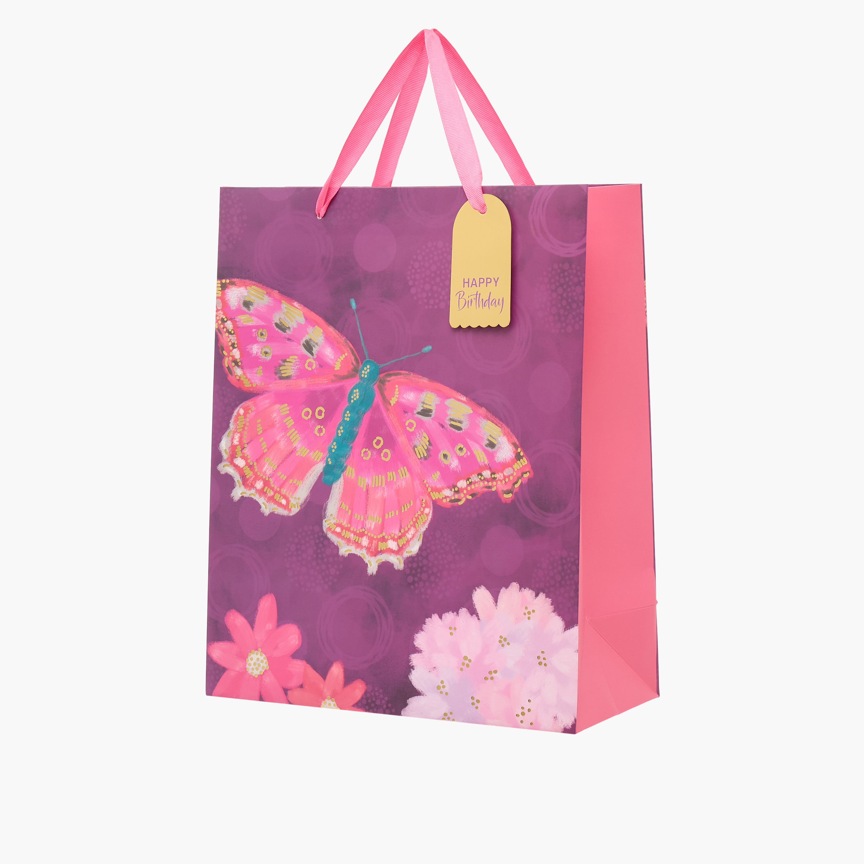 Butterfly Print Paper Gift Bag - Large-household-giftingaccessories-giftings-image-2
