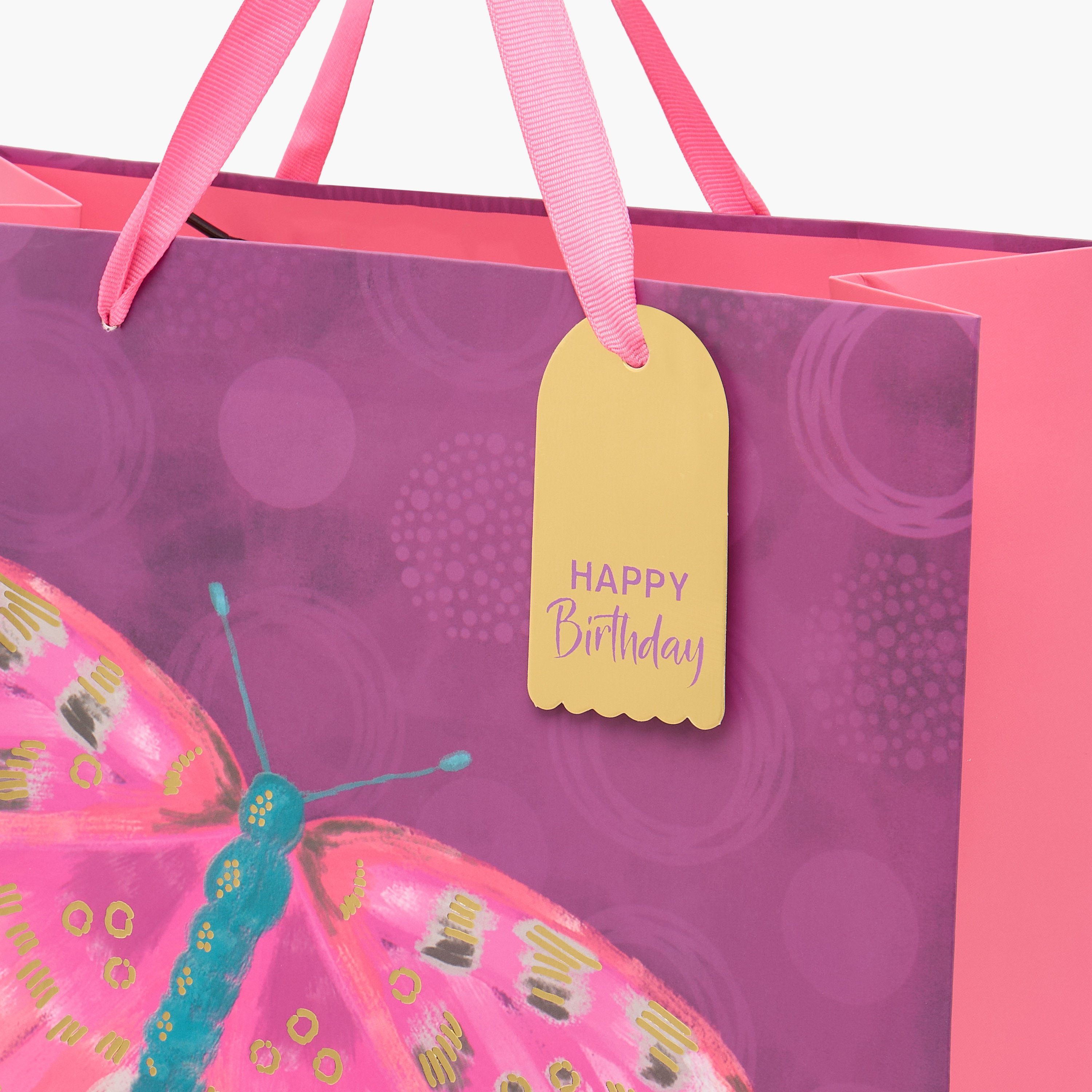 Butterfly Print Paper Gift Bag - Large-household-giftingaccessories-giftings-image-3