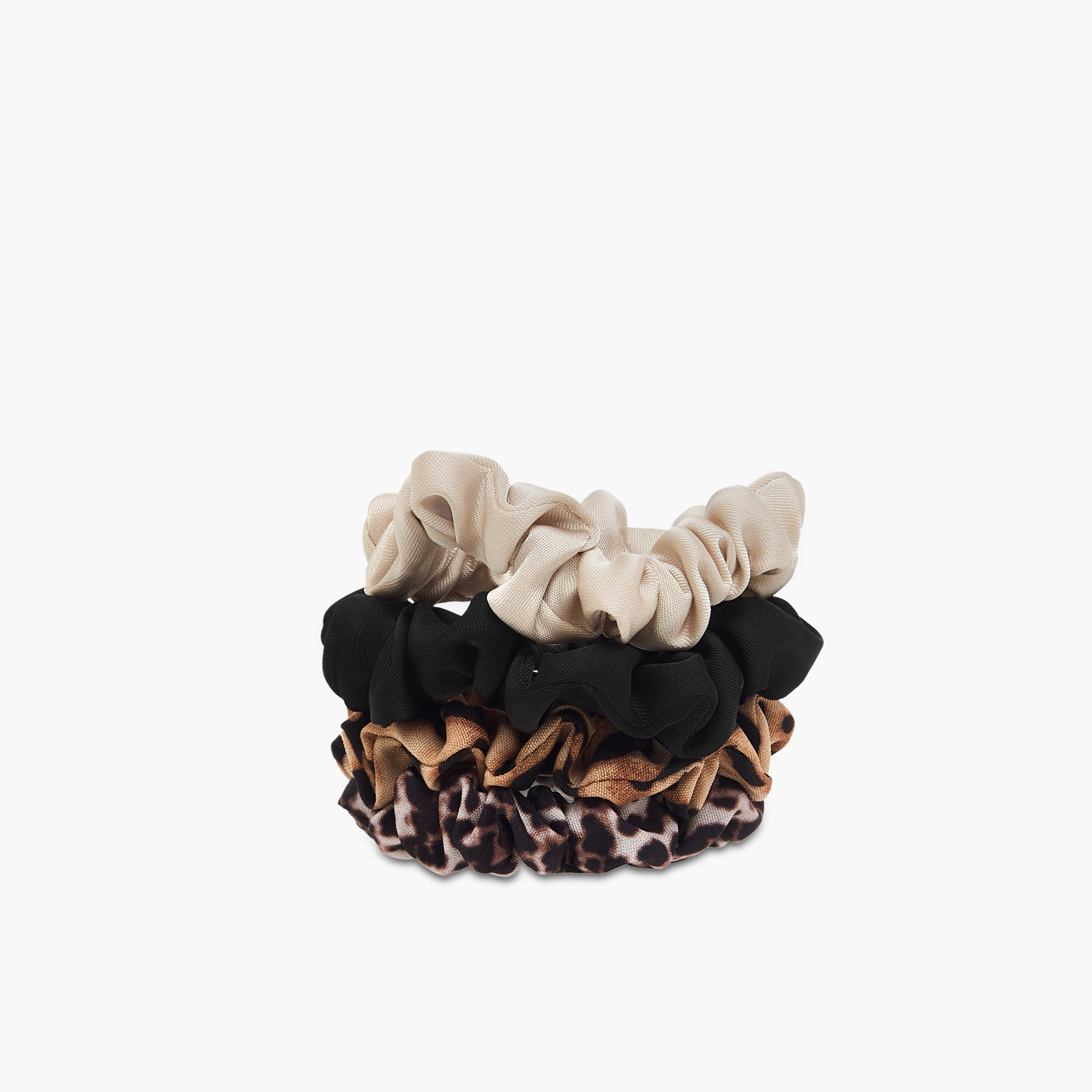 Charmz Girls Scrunchie with Assorted Print - Set of 4-girls-accessories-hairaccessories-image-2