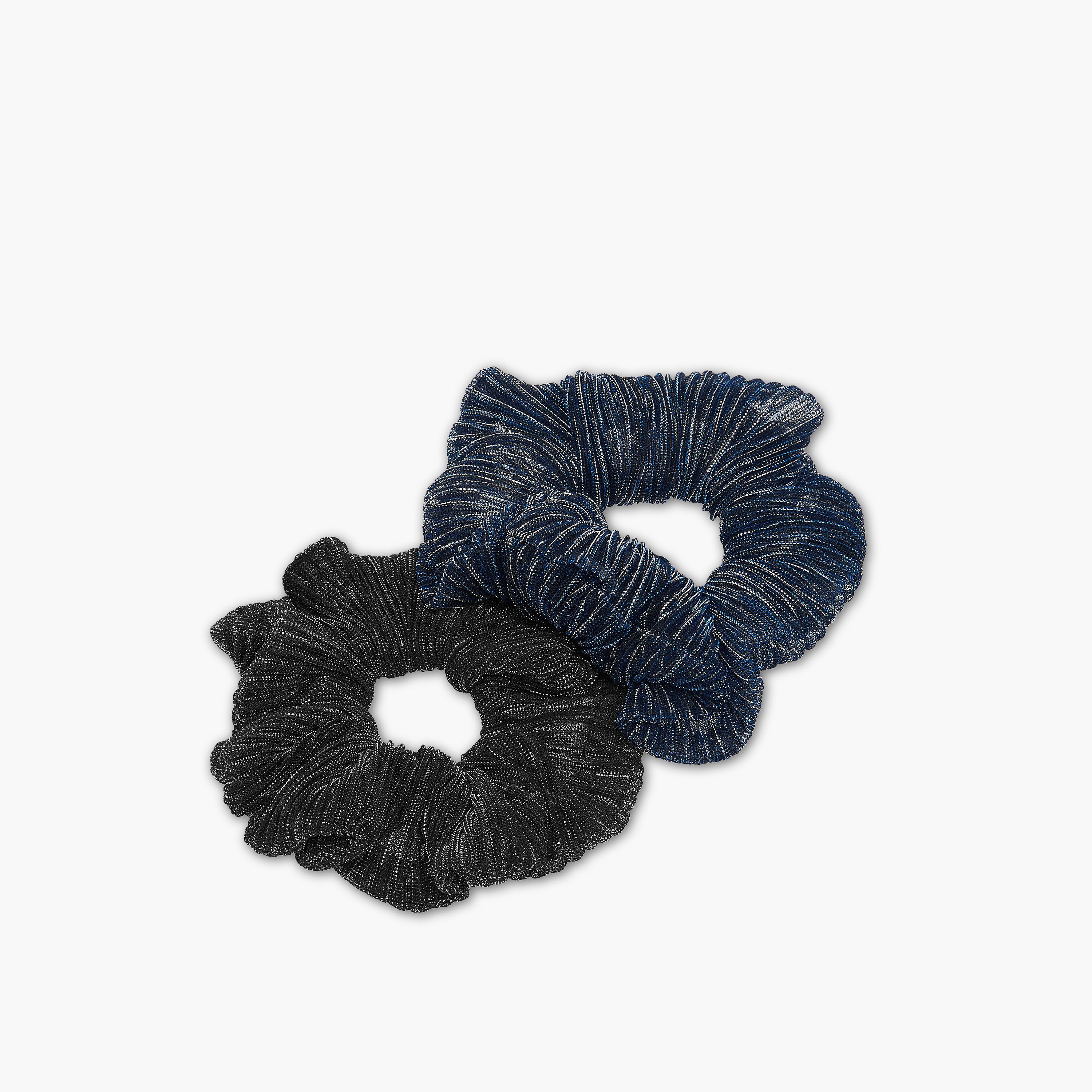 Charmz Girls Glitter Textured Scrunchie - Set of 2-girls-accessories-hairaccessories-image-2