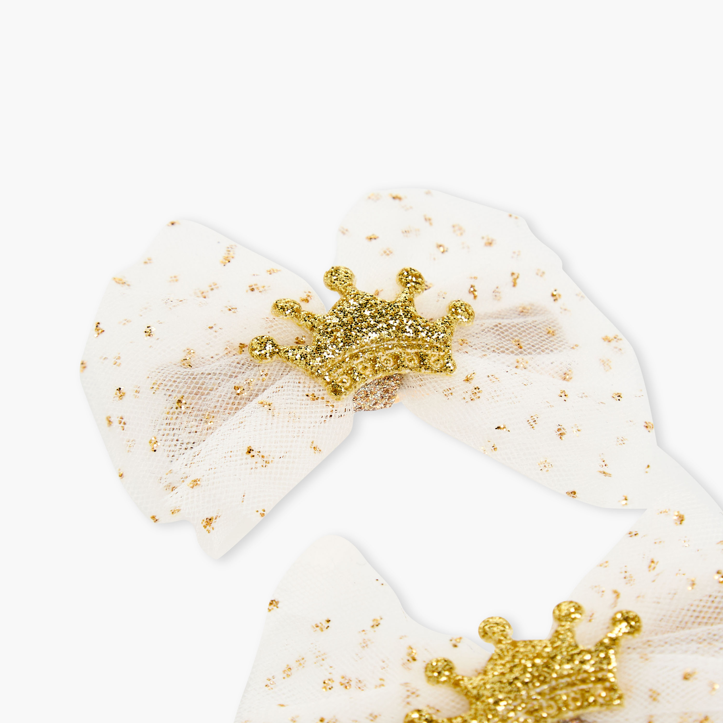 Charmz Girls Hair Clip with Crown Accent - Set of 2-girls-accessories-hairaccessories-image-3