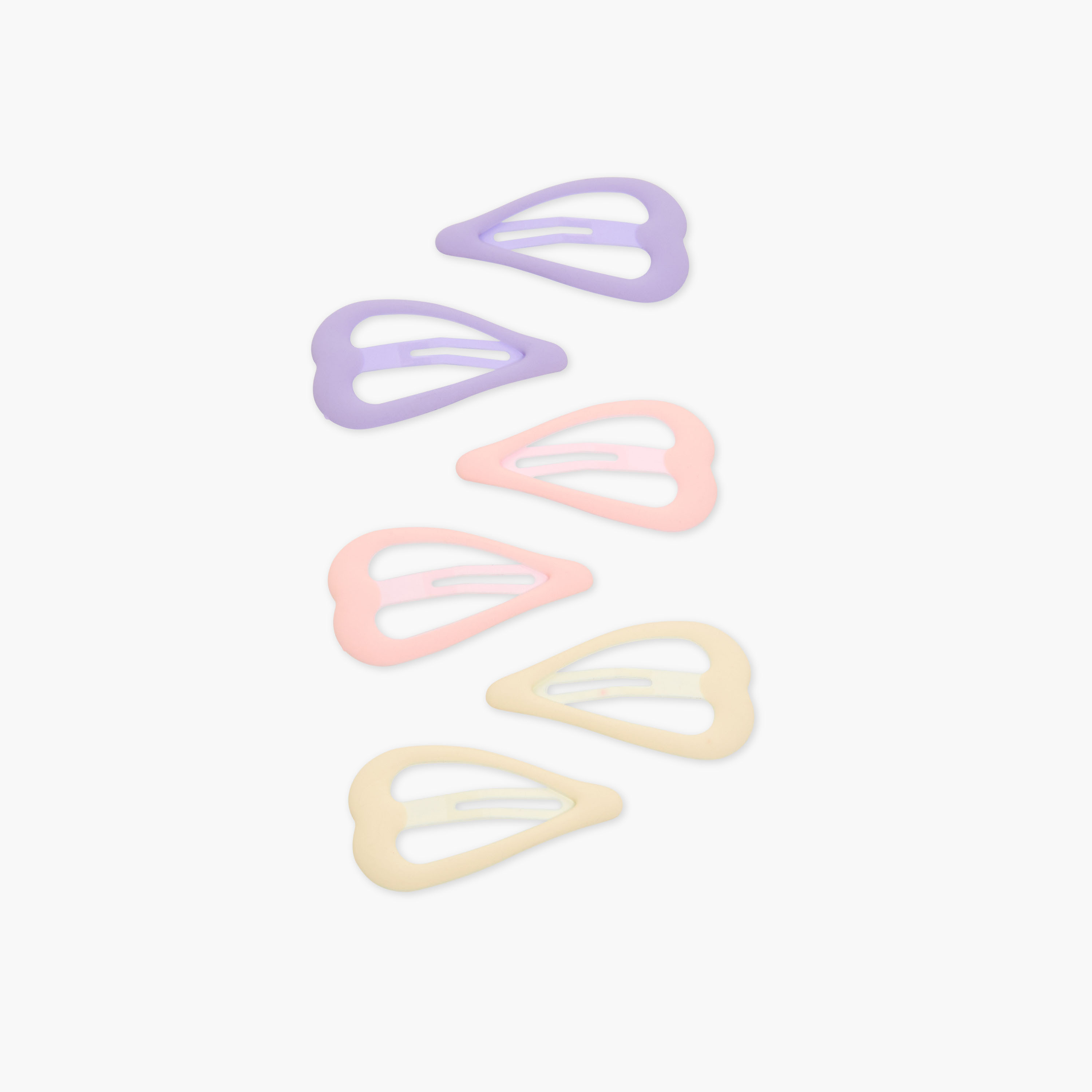 مشابك شعر بتصميم قلب للبنات من تشارمز - طقم 6 قطع-girls-accessories-hairaccessories-image-2