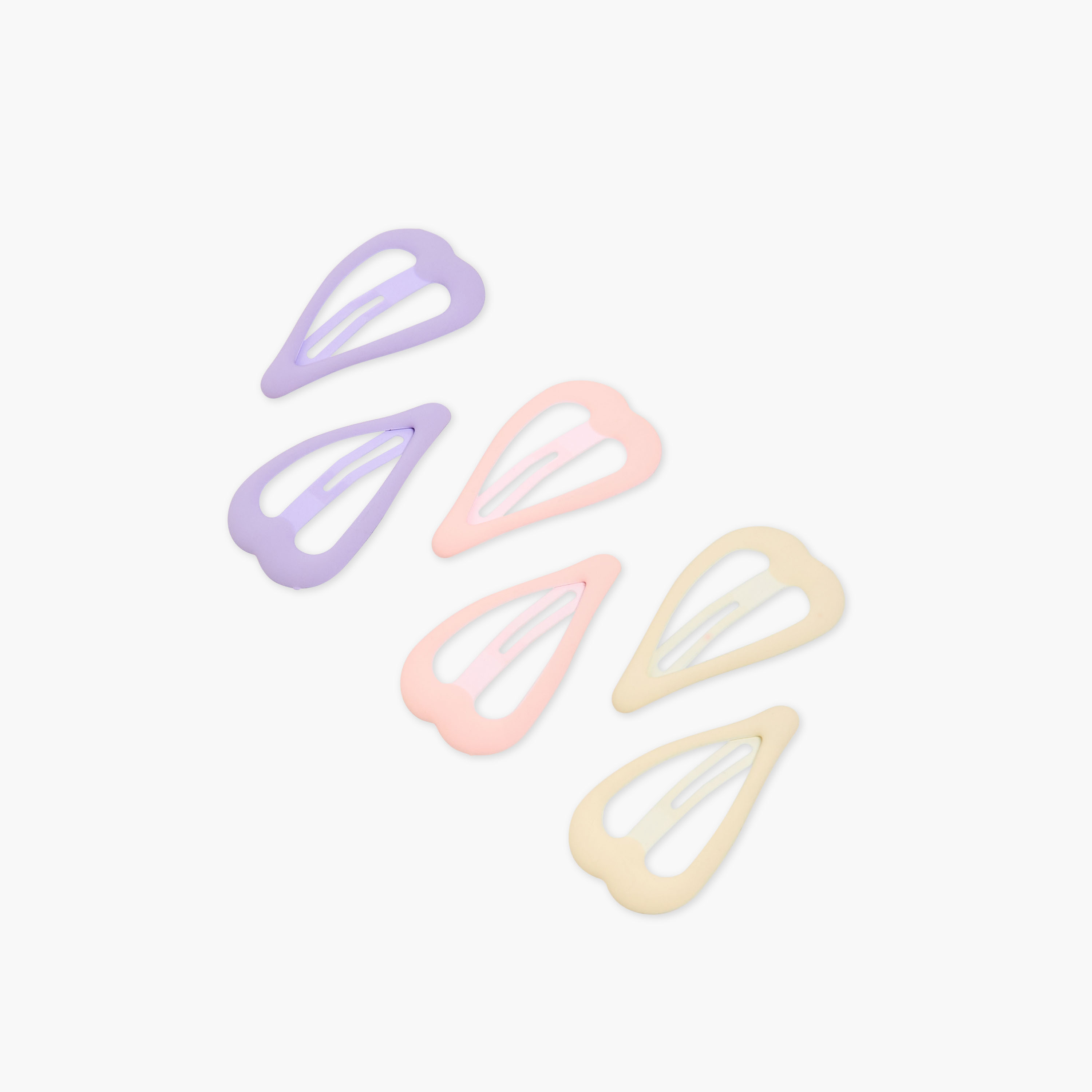 مشابك شعر بتصميم قلب للبنات من تشارمز - طقم 6 قطع-girls-accessories-hairaccessories-image-3