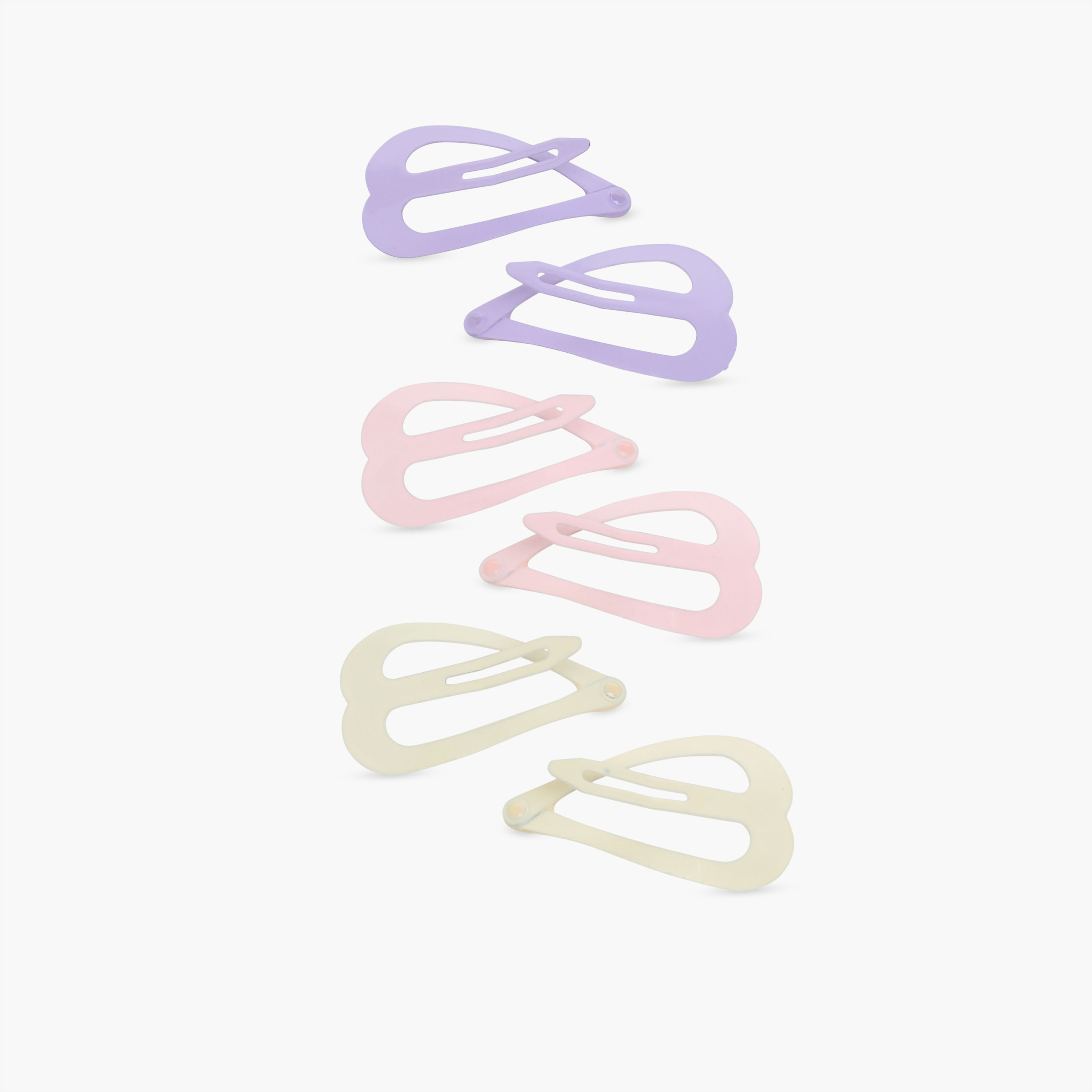 مشابك شعر بتصميم قلب للبنات من تشارمز - طقم 6 قطع-girls-accessories-hairaccessories-image-5