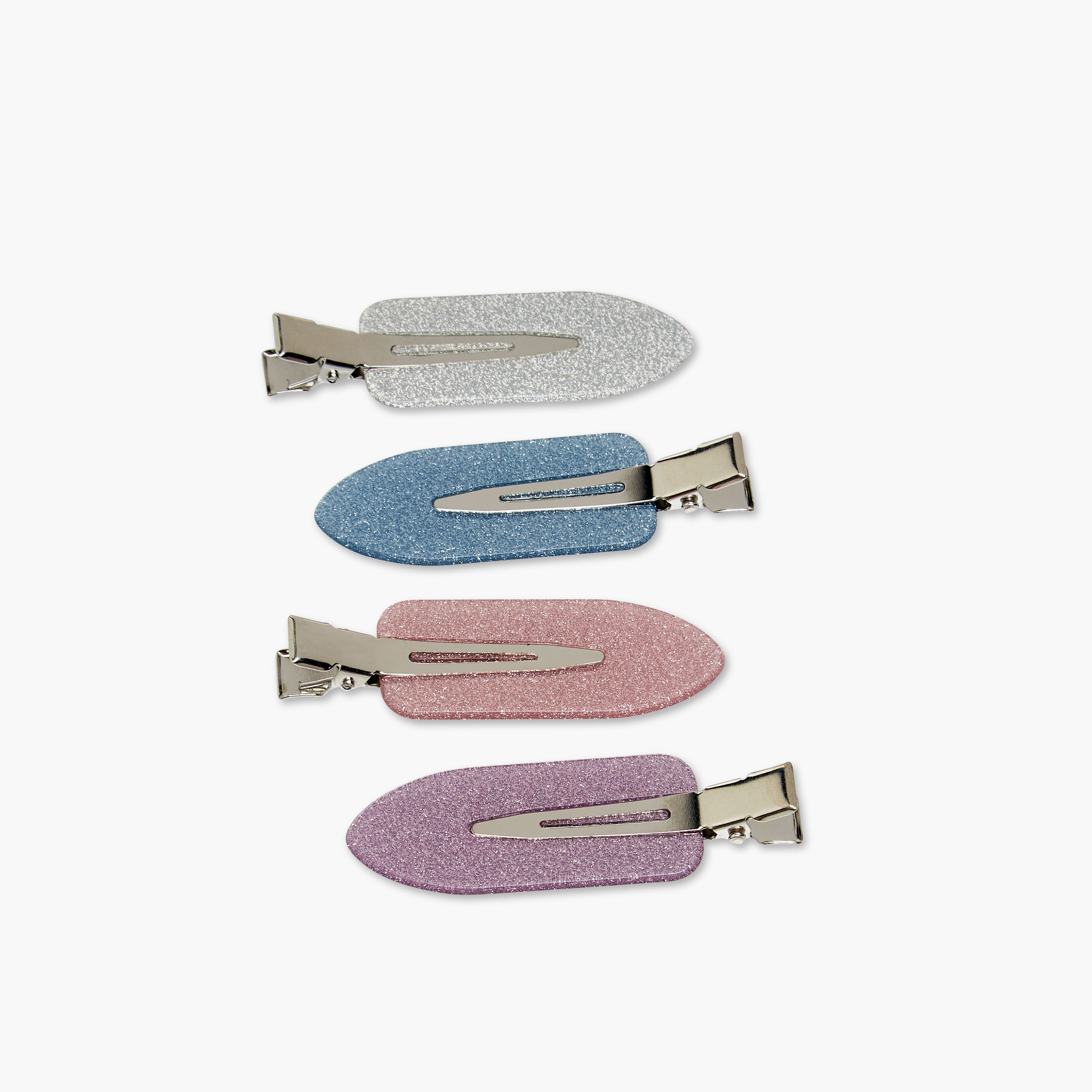 Charmz Girls Hair Clip with Glitter Accent - Plastic - Set of 4-girls-accessories-hairaccessories-image-2