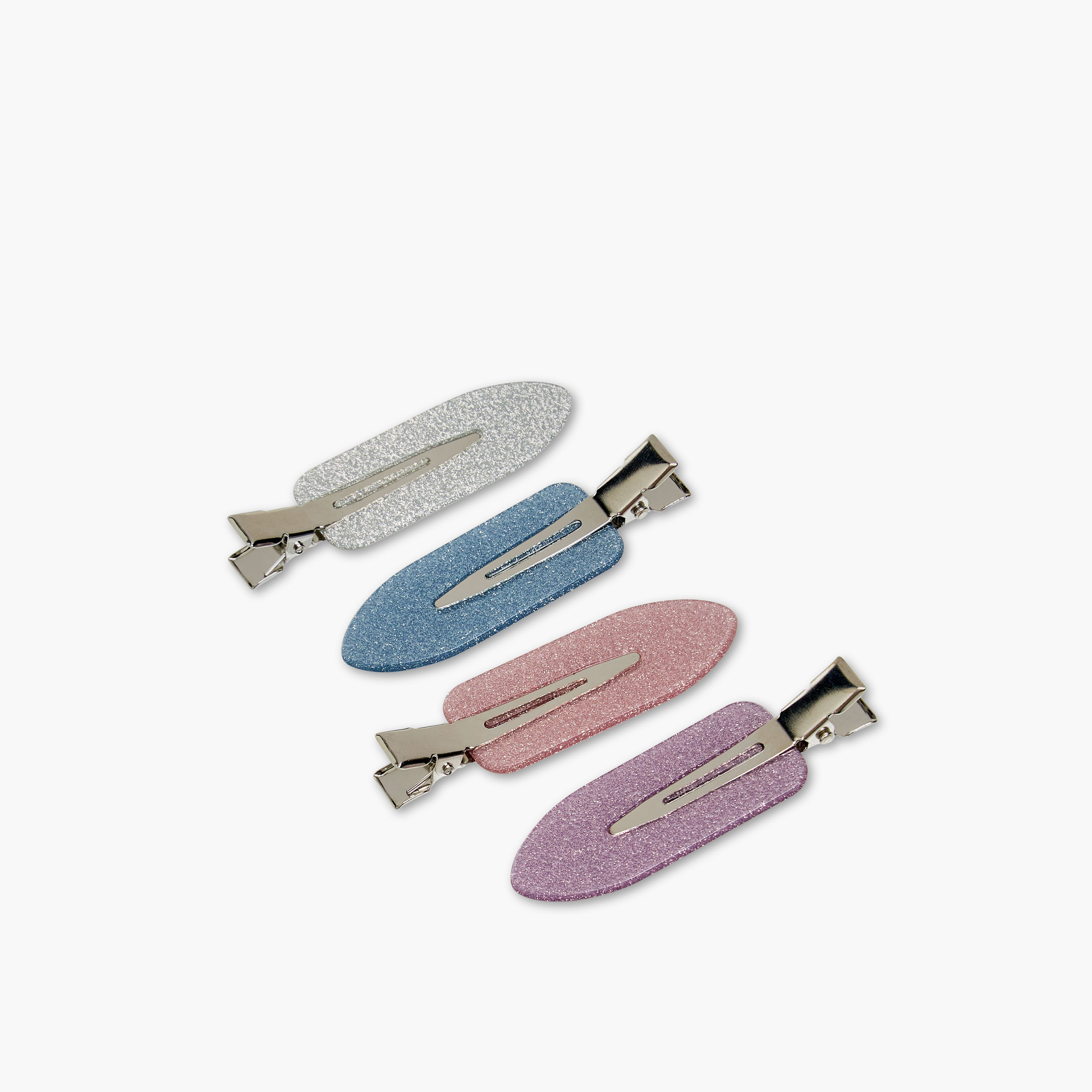 Charmz Girls Hair Clip with Glitter Accent - Plastic - Set of 4-girls-accessories-hairaccessories-image-3