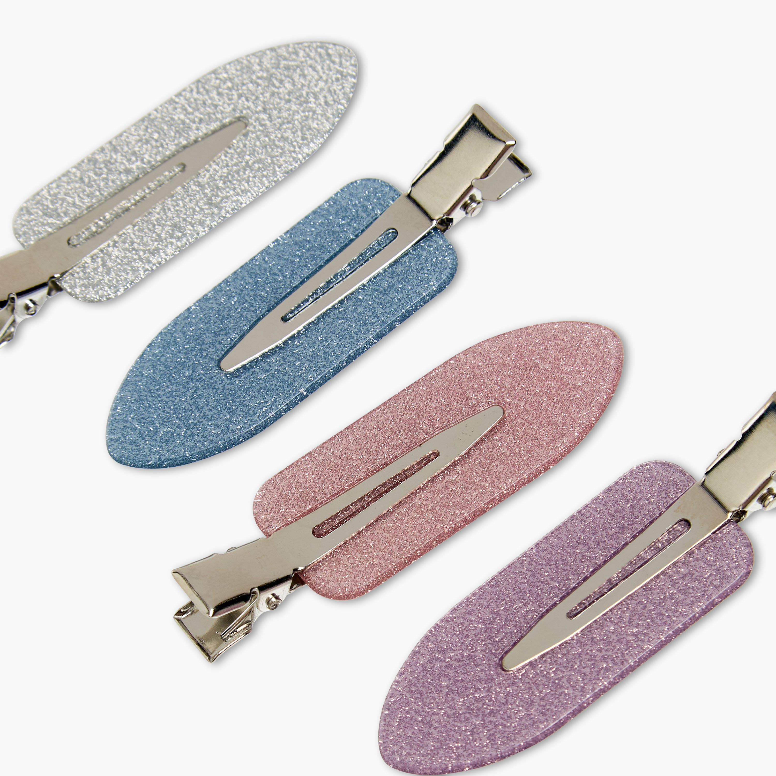 Charmz Girls Hair Clip with Glitter Accent - Plastic - Set of 4-girls-accessories-hairaccessories-image-4
