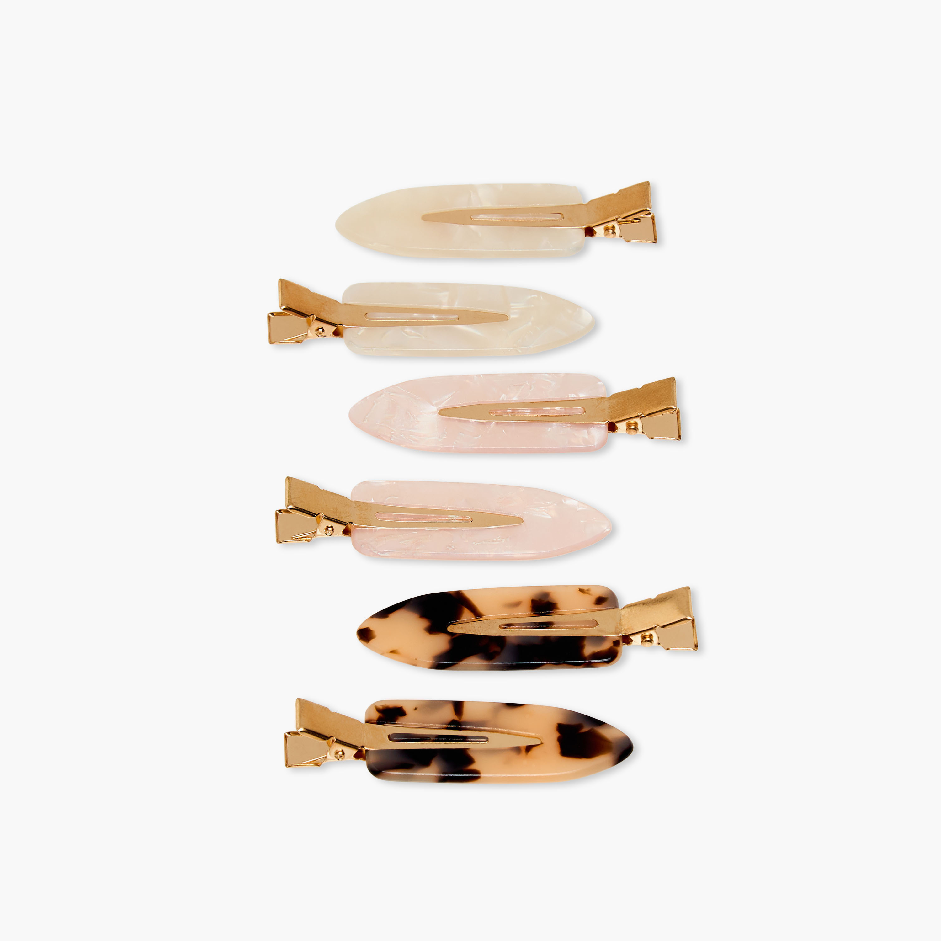 Charmz Girls Hair Clip with Assorted Design - Lucite - Set of 6-girls-accessories-hairaccessories-image-2