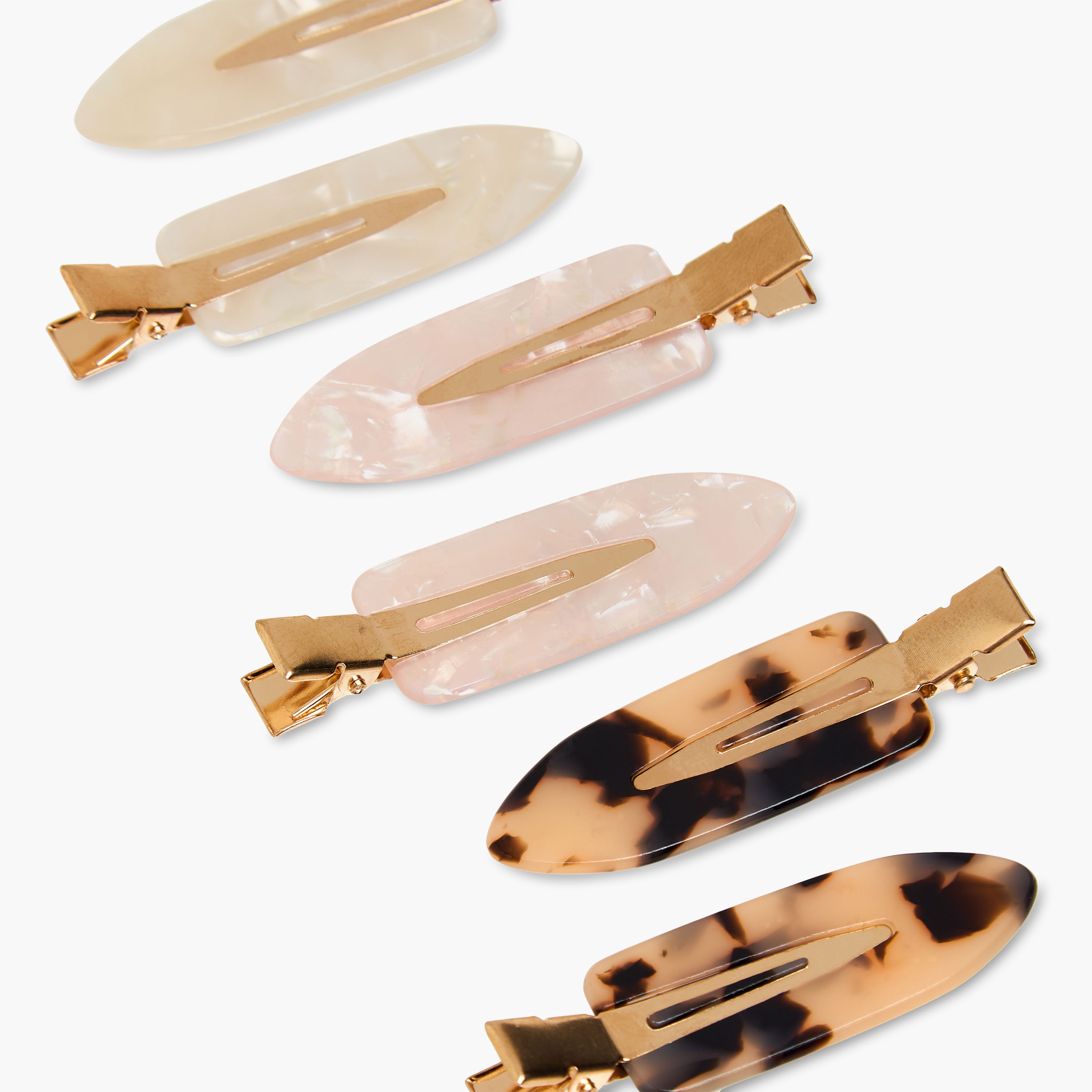 Charmz Girls Hair Clip with Assorted Design - Lucite - Set of 6-girls-accessories-hairaccessories-image-4