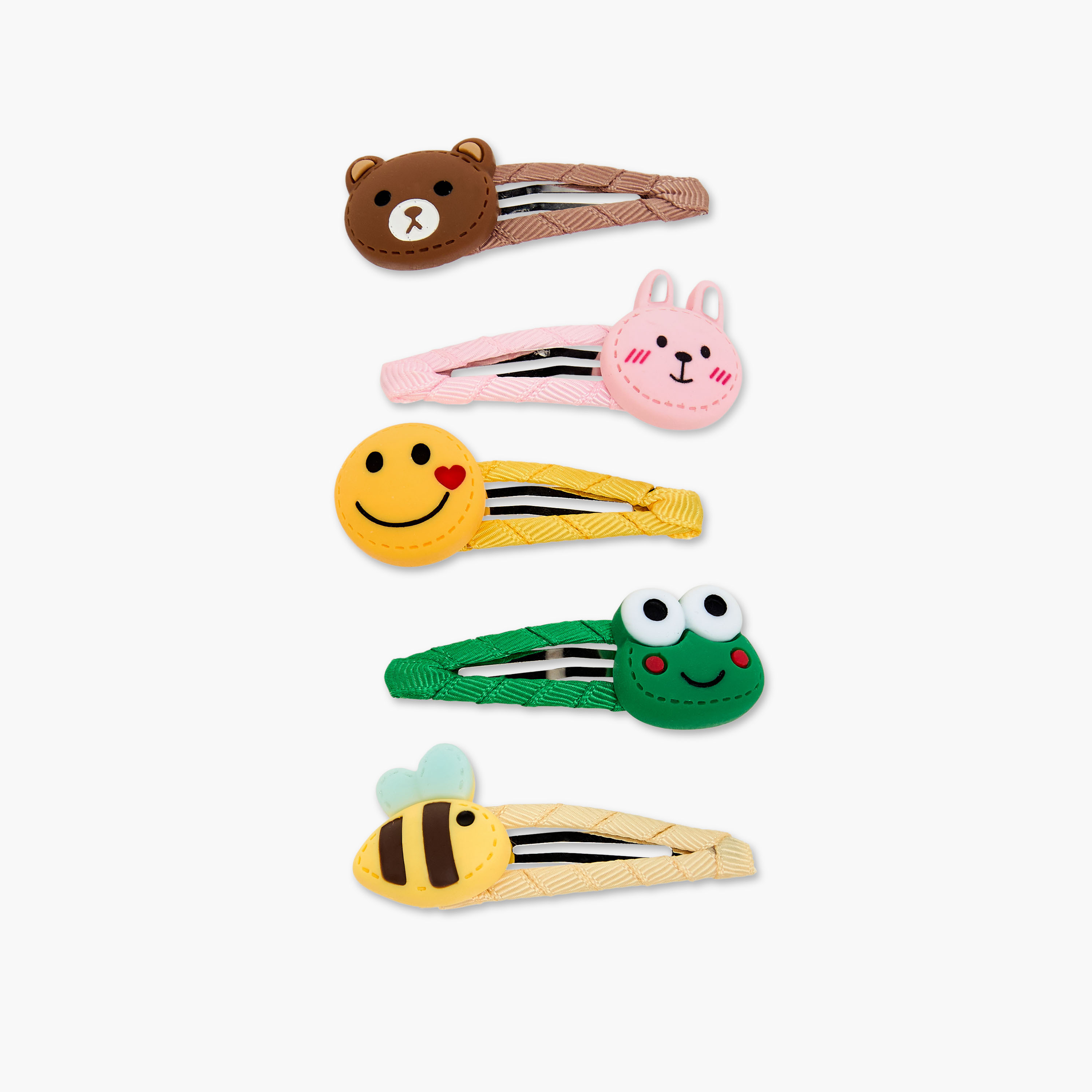 Charmz Girls Hair Clip with Accent Detail - Set of 5-girls-accessories-hairaccessories-image-2