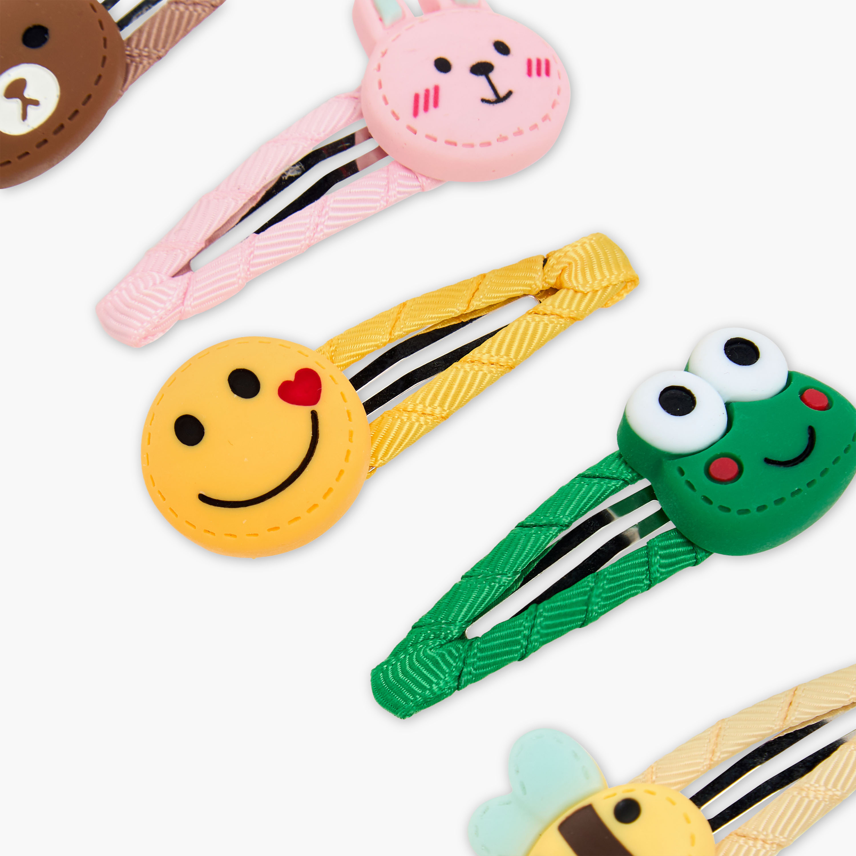 Charmz Girls Hair Clip with Accent Detail - Set of 5-girls-accessories-hairaccessories-image-3