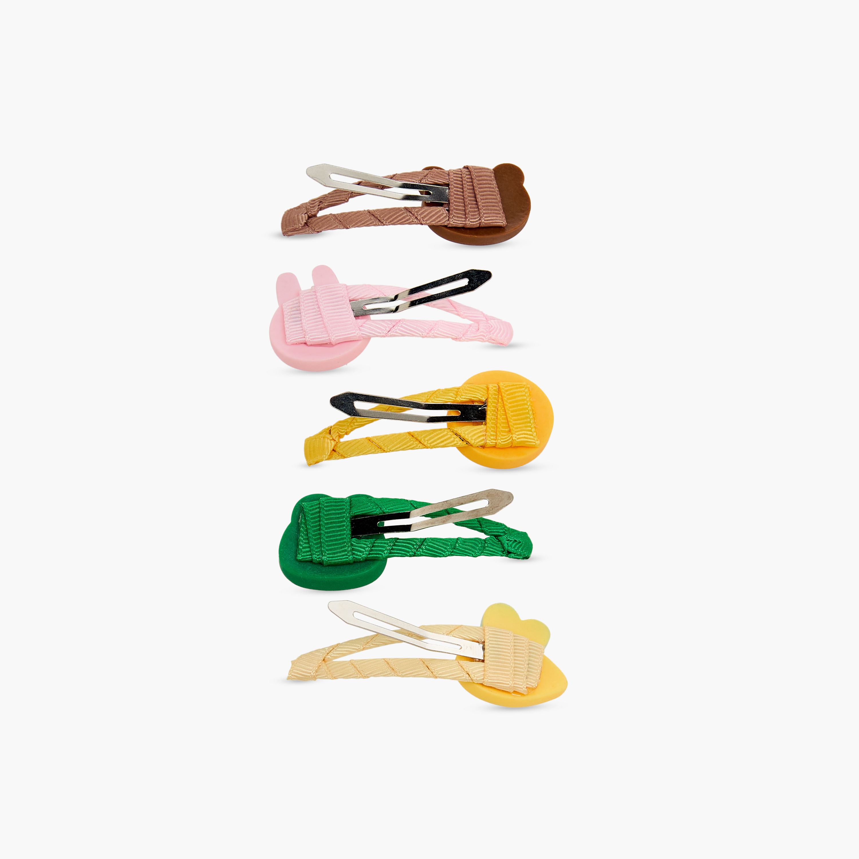 Charmz Girls Hair Clip with Accent Detail - Set of 5-girls-accessories-hairaccessories-image-4