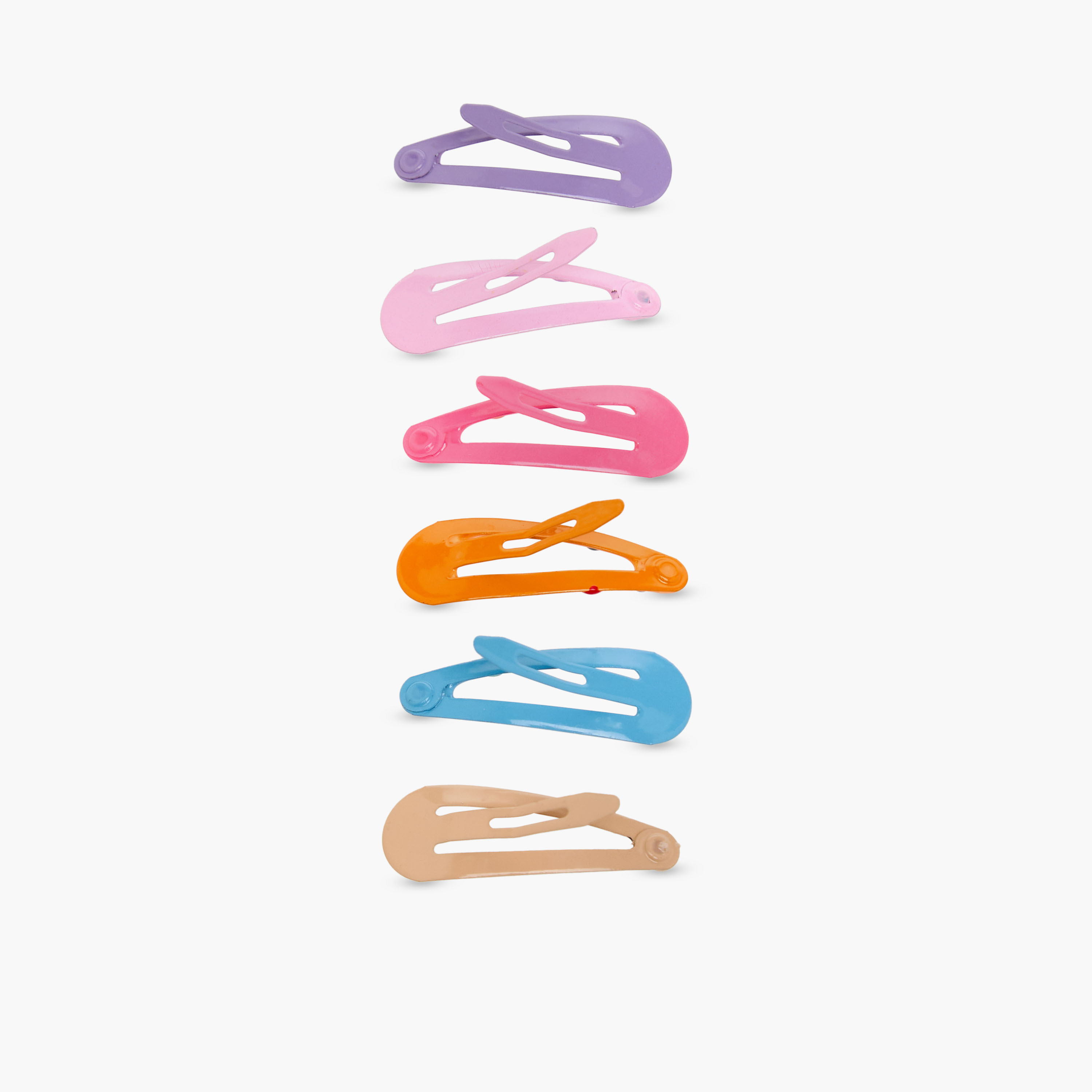 Charmz Girls Hair Clip with Polka Dot Accent - Plastic - Set of 6-girls-accessories-hairaccessories-image-5