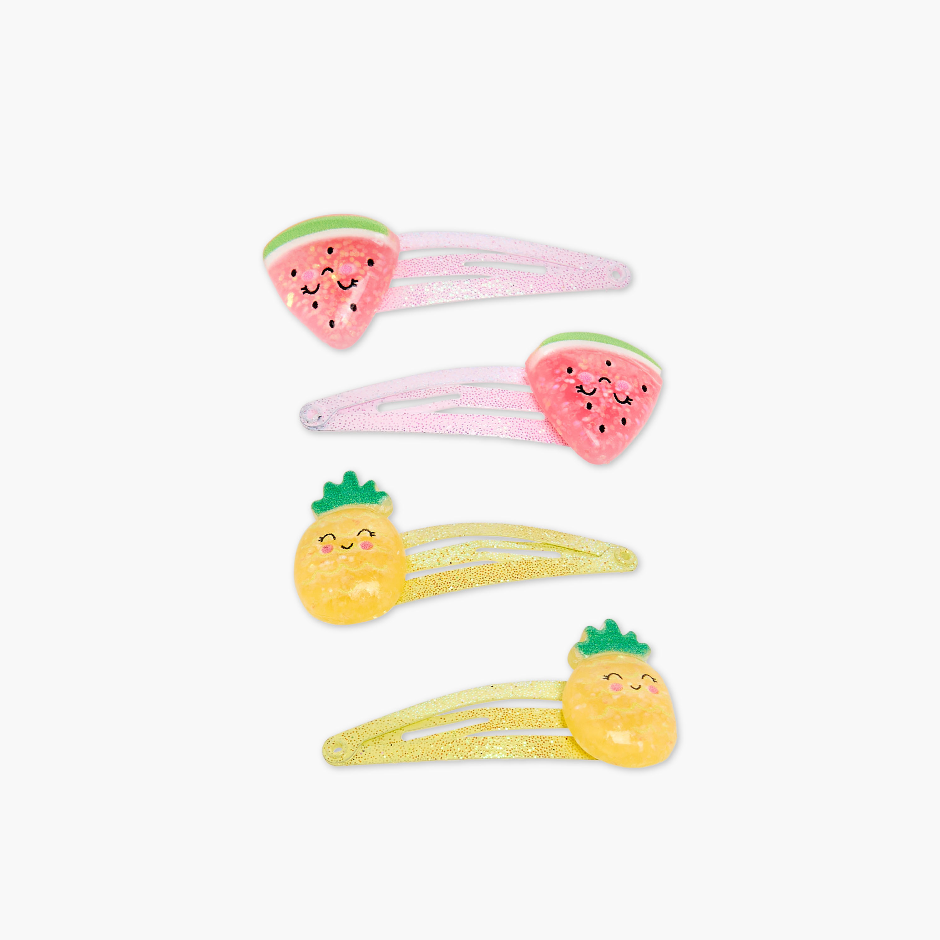 Charmz Girls Hair Clip with Fruit Accent - Plastic - Set of 4-girls-accessories-hairaccessories-image-2