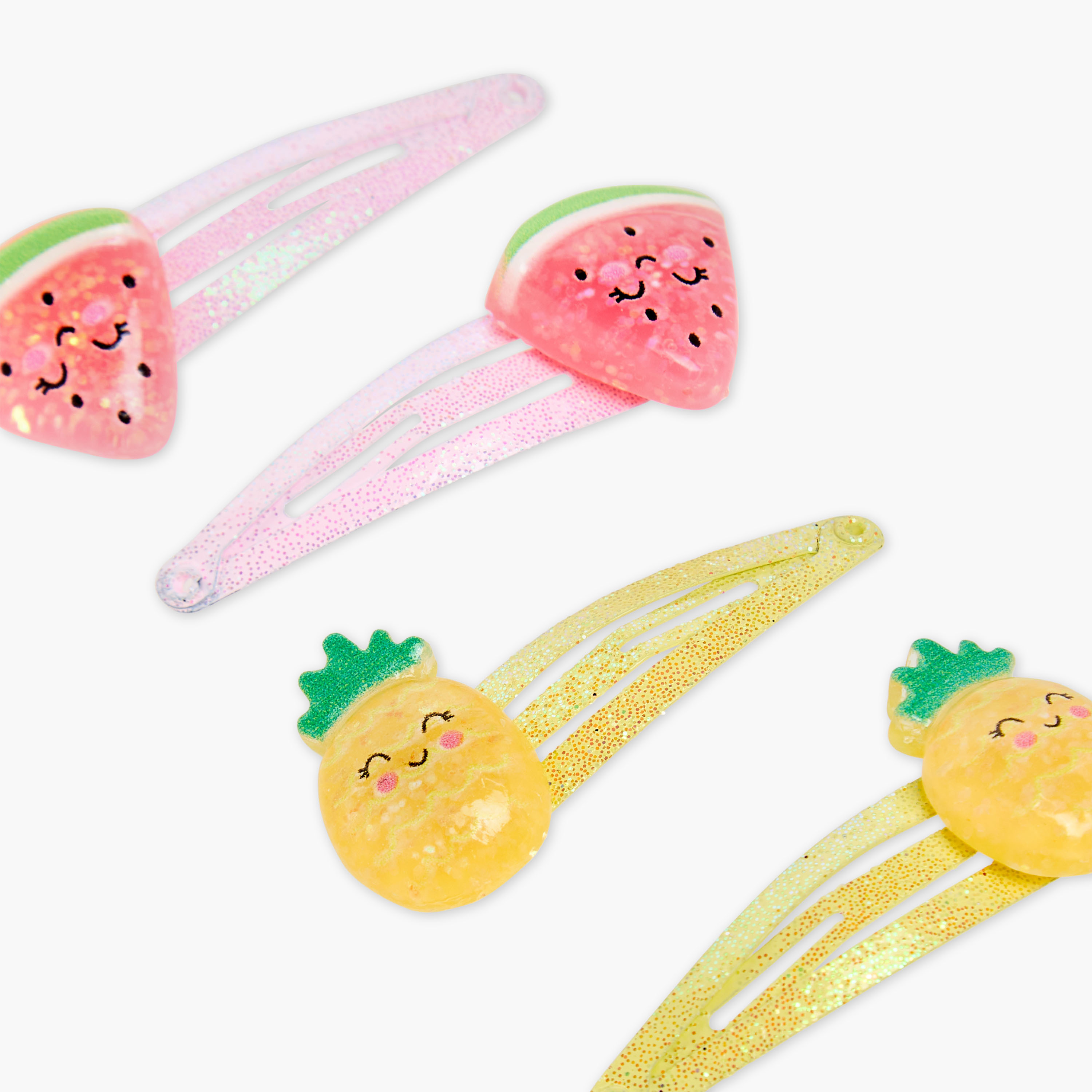 Charmz Girls Hair Clip with Fruit Accent - Plastic - Set of 4-girls-accessories-hairaccessories-image-4