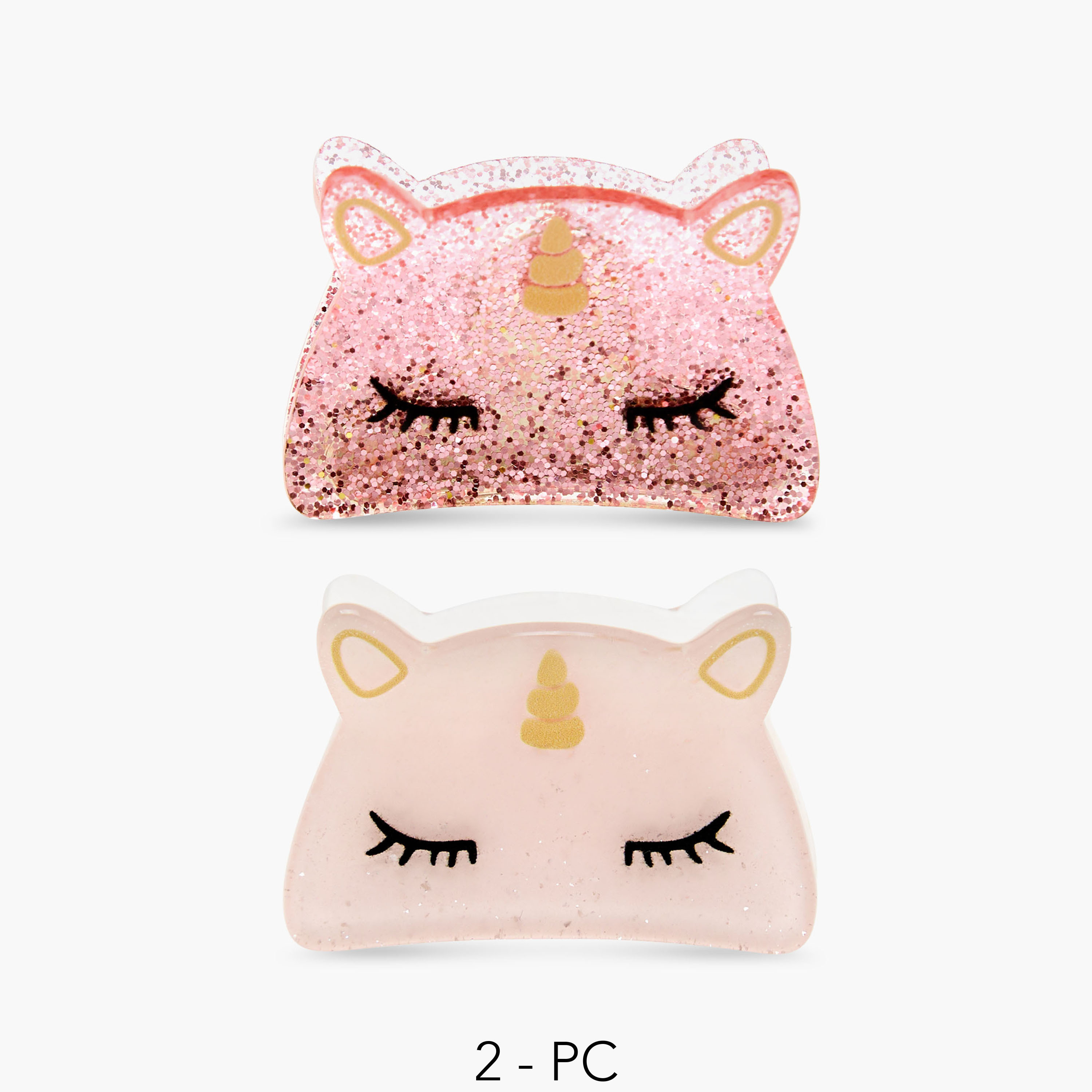 Charmz Girls Hair Clamp with Unicorn Shape - Plastic - Set of 2-girls-accessories-hairaccessories-image-1