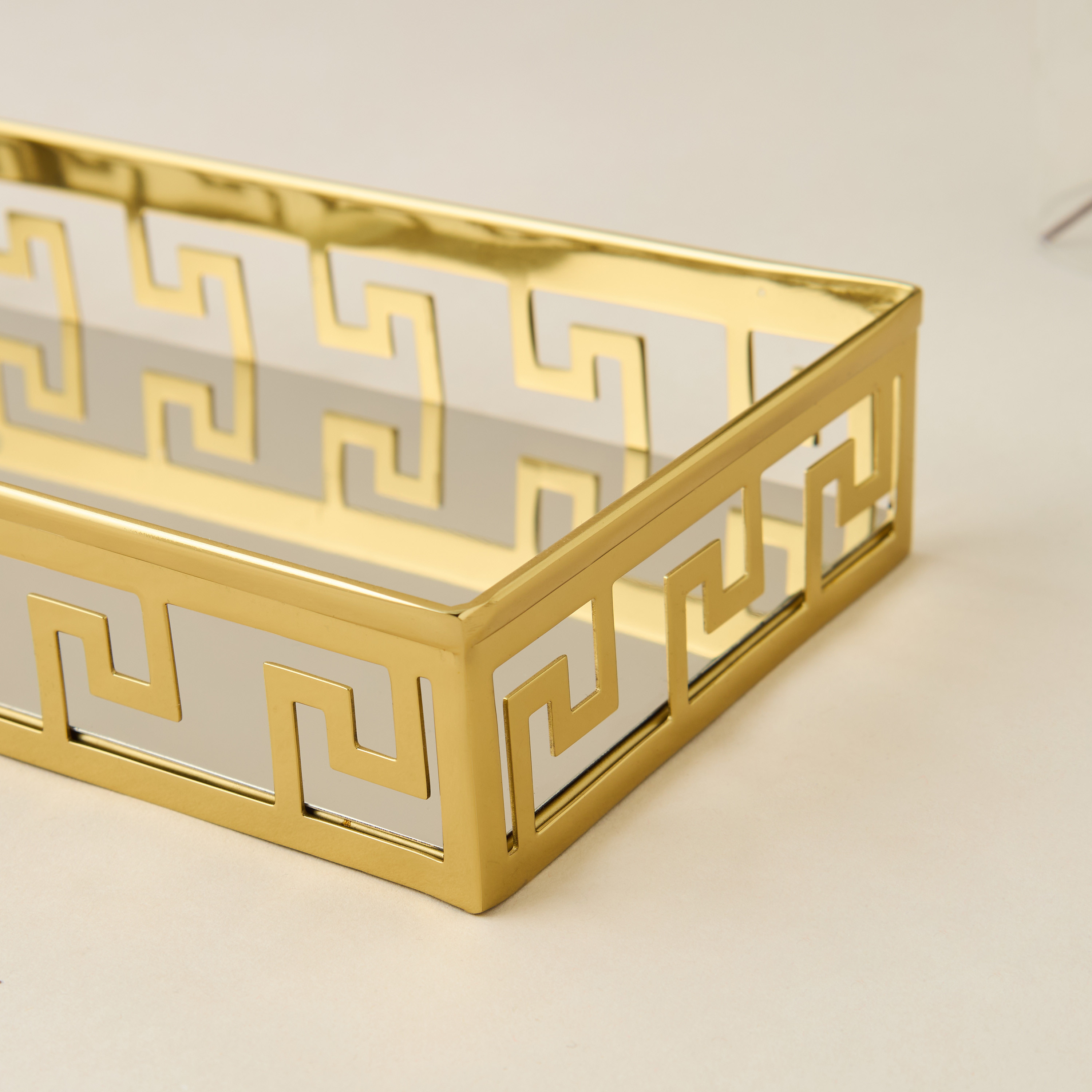 Gia como Gia Cutwork Detail Decorative Tray - 30x13 cms-household-decor-boxesandtrays-image-4