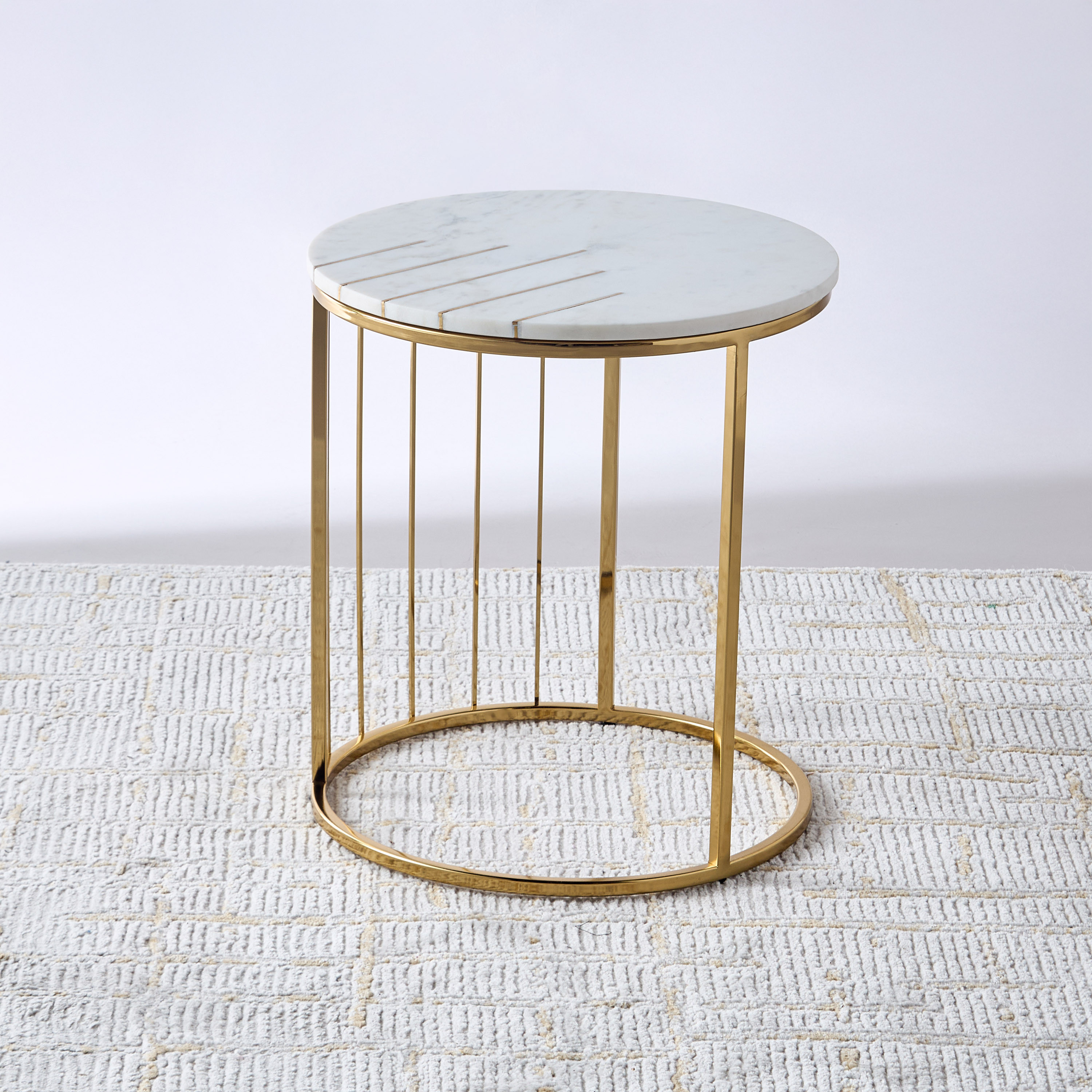 Gia Como Marble Top Side Table - 16x18 cms-furniture-livingroom-sideandendtables-image-1