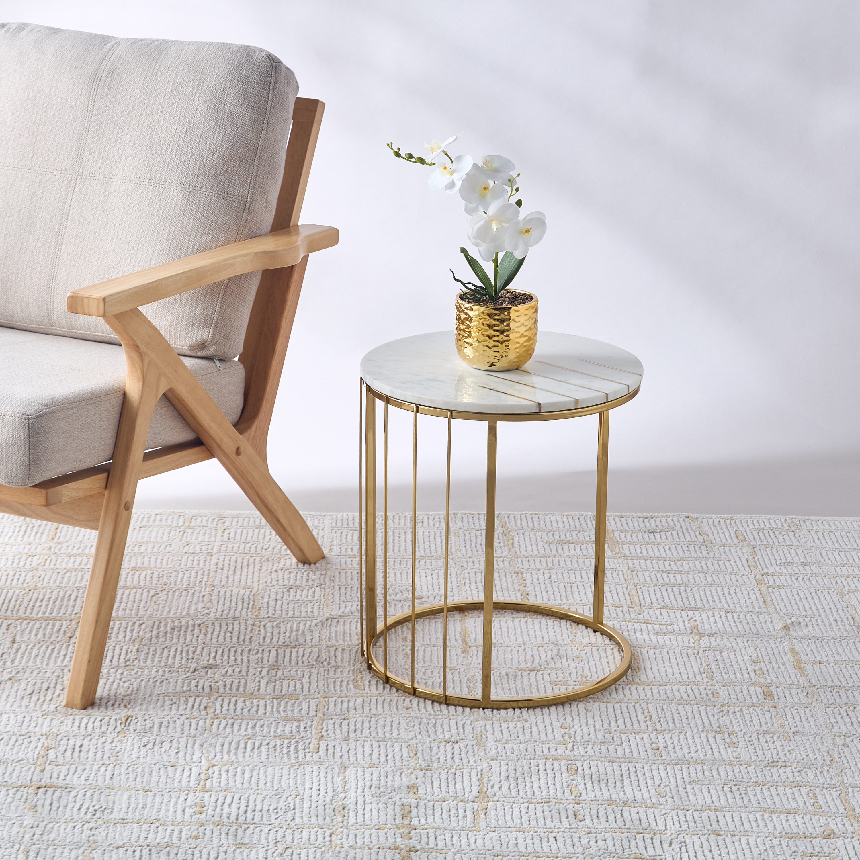 Gia Como Marble Top Side Table - 16x18 cms-furniture-livingroom-sideandendtables-image-2
