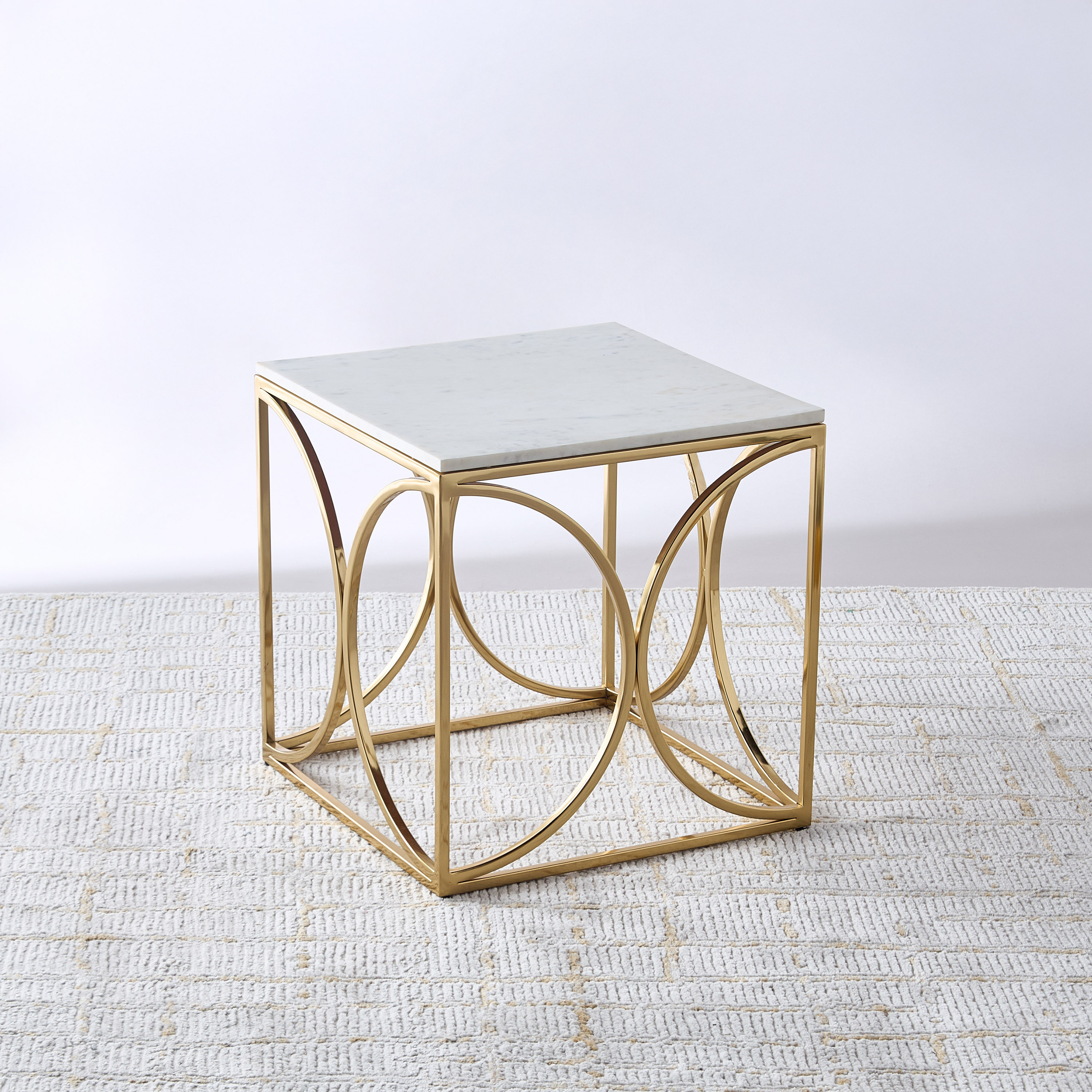 Gia Como 2-Piece Geometric Marble Top Square Nesting Table Set-furniture-livingroom-nestoftables-image-2