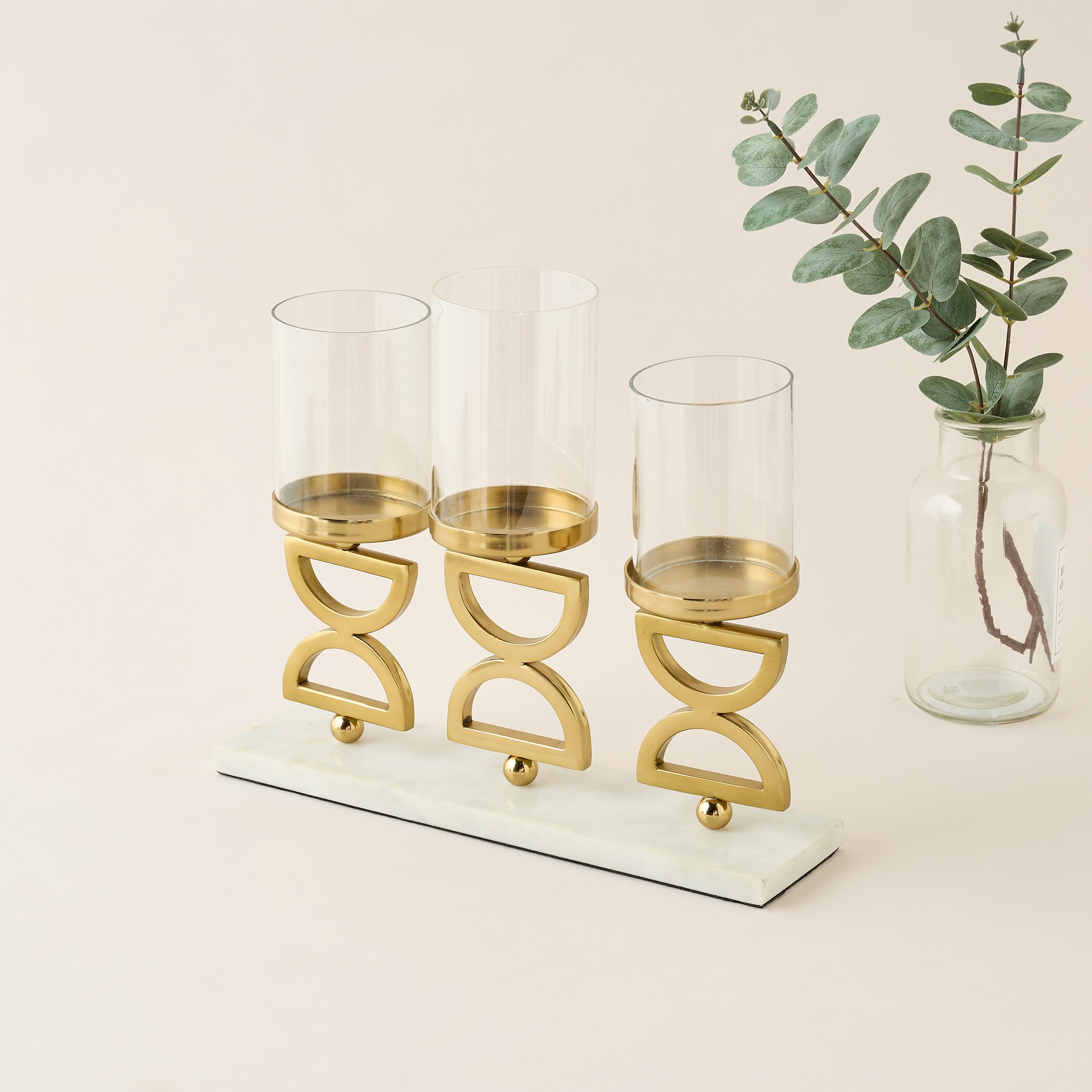 Gia Como 3-Pillar Candleholder - 18 cms-household-decor-candleholdersandlanterns-image-2