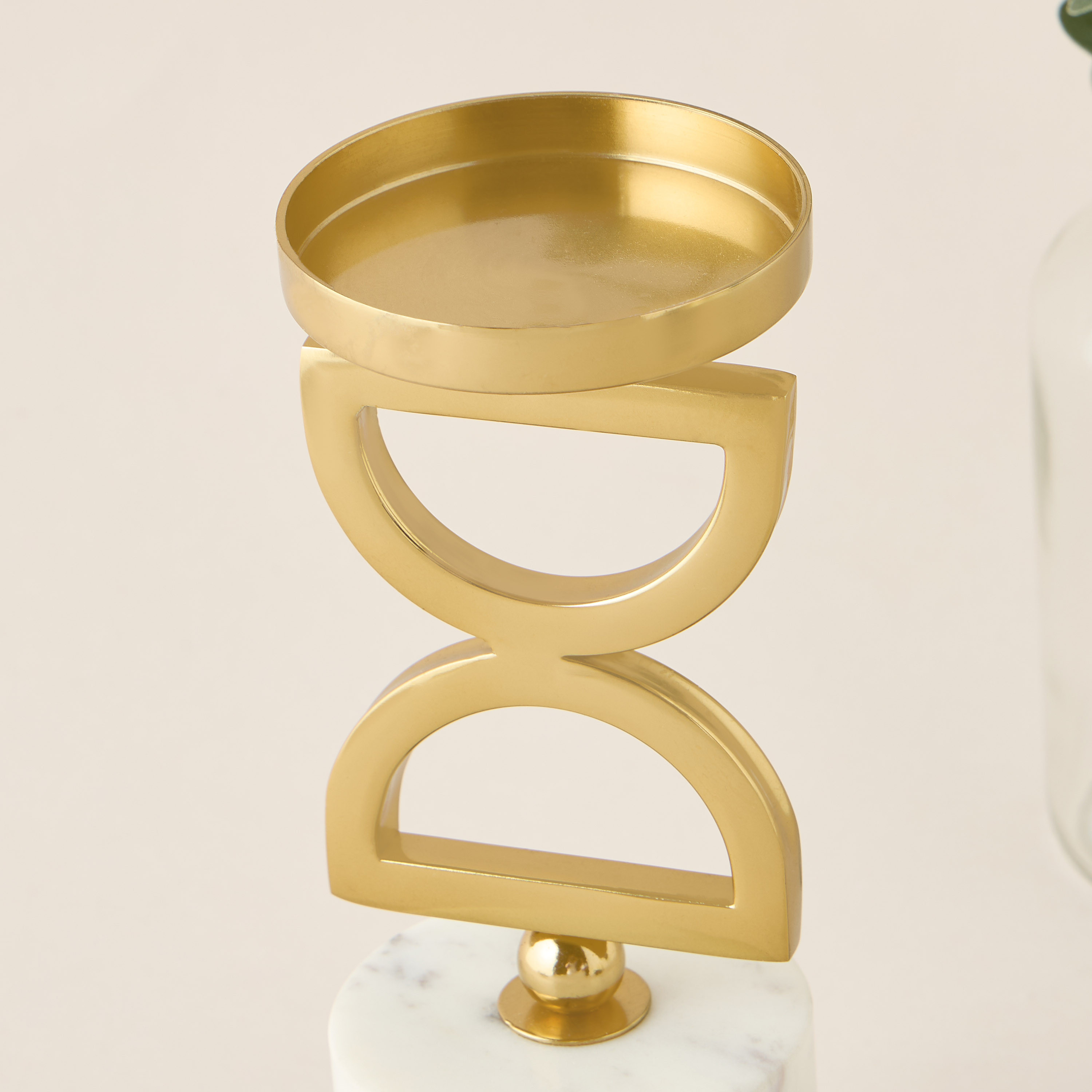 Gia Como Marble Pillar Candleholder - 35 cms-household-decor-candleholdersandlanterns-image-3